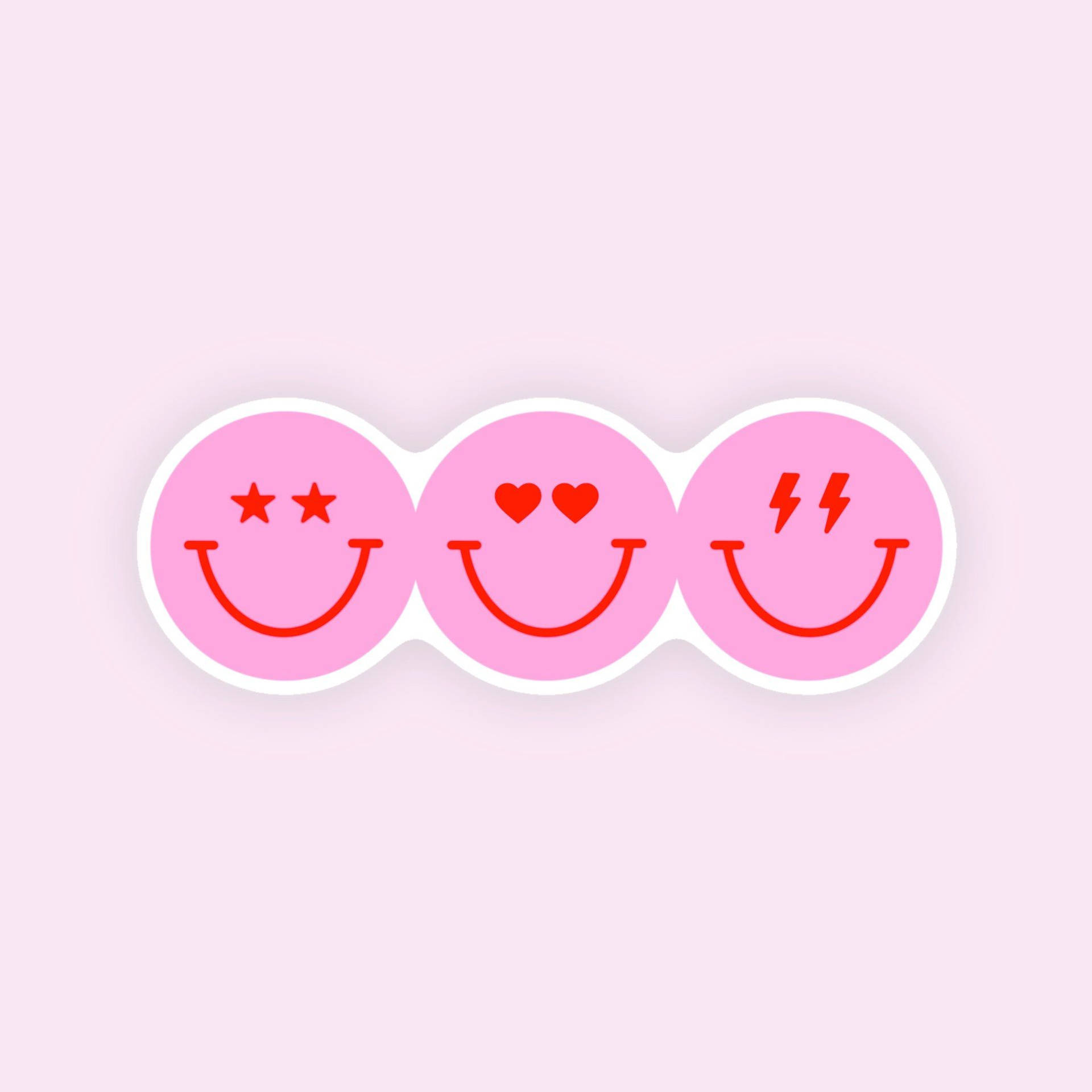 Faccine sorridenti rosa preppy, 1920x1920 Full HD+ WUXGA, Desktop