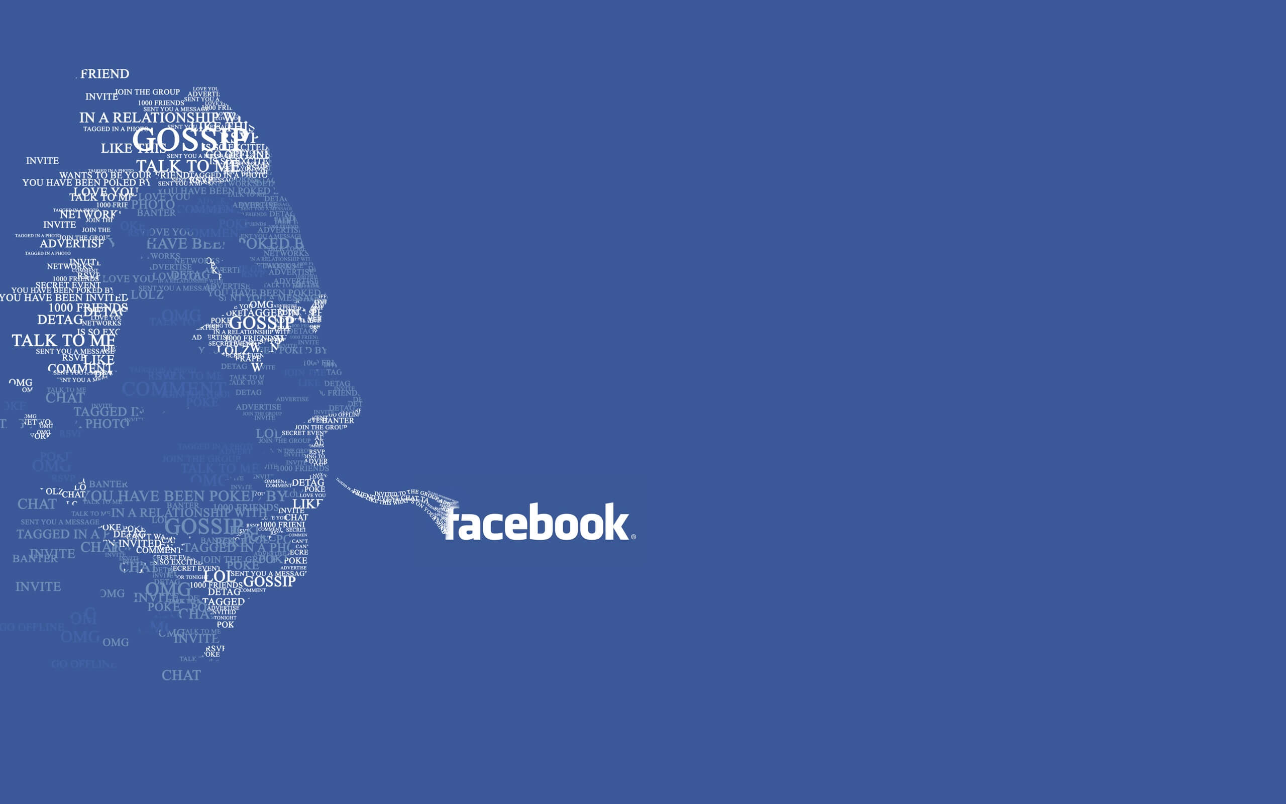 Logo Facebook sfondo digitale nero, 1920x1200 WUXGA, Laptop