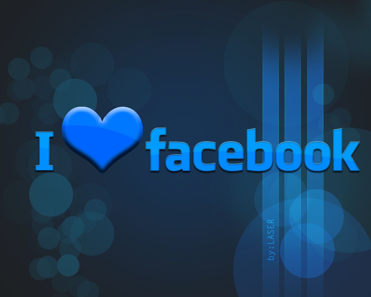 Logo Facebook con pollice in su, 1366x768 720p, Laptop