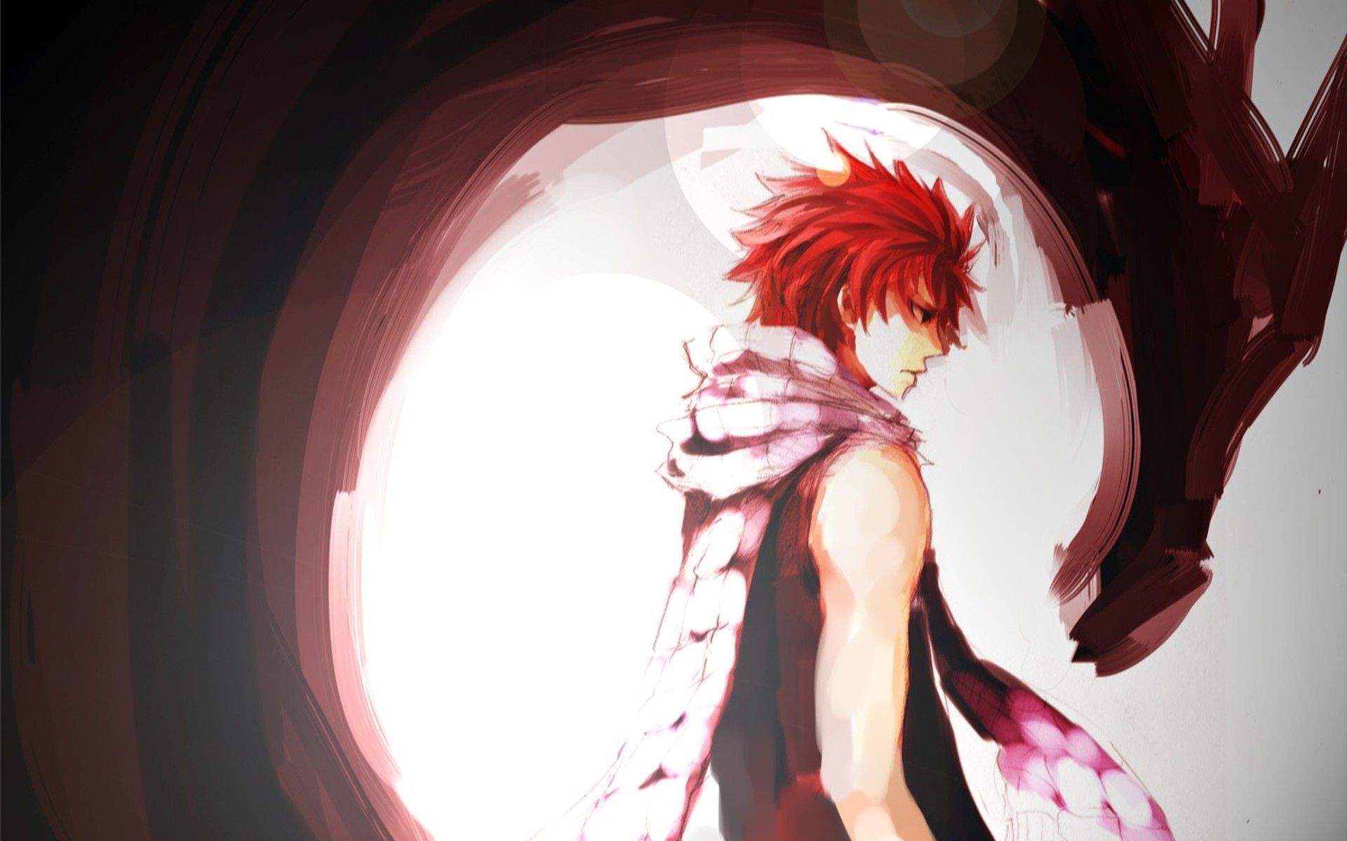 Natsu Dragneel con drago Fairy Tail, anime, 1920x1200 Full HD+, Laptop