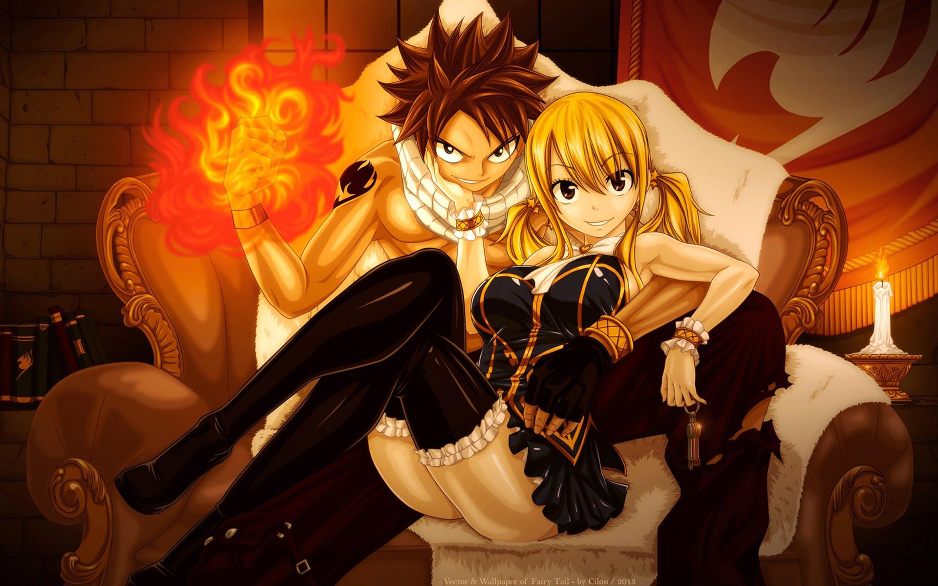 Natsu e Lucy Fairy Tail, 1920x1200 WUXGA, PC Desktop