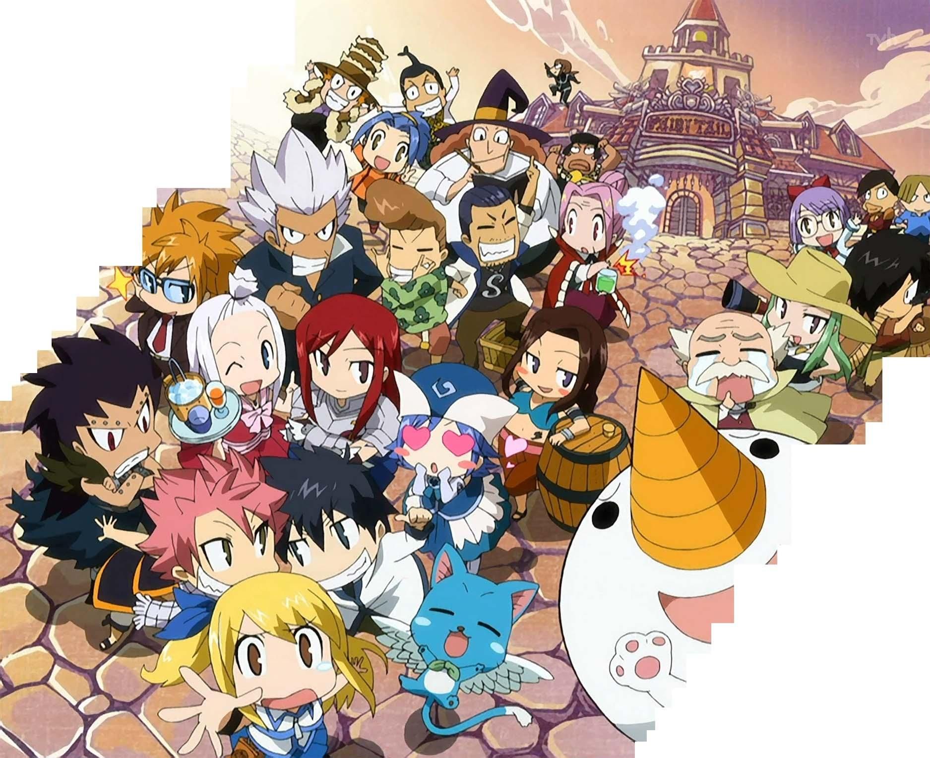 Fairy Tail personaggi chibi gruppo, 1875x1528 HD, iMac