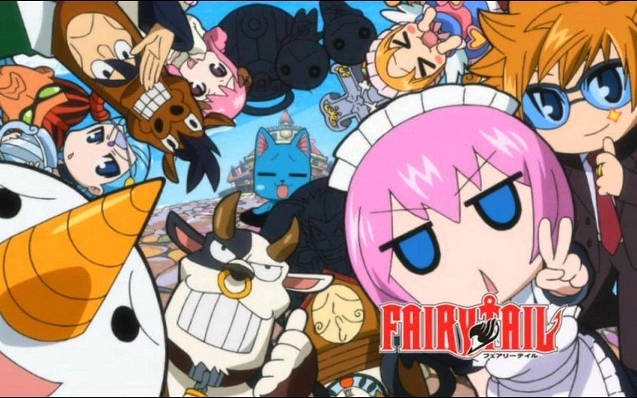 Personaggi Fairy Tail chibi gruppo, 2064x2960 Verticale, Telefono