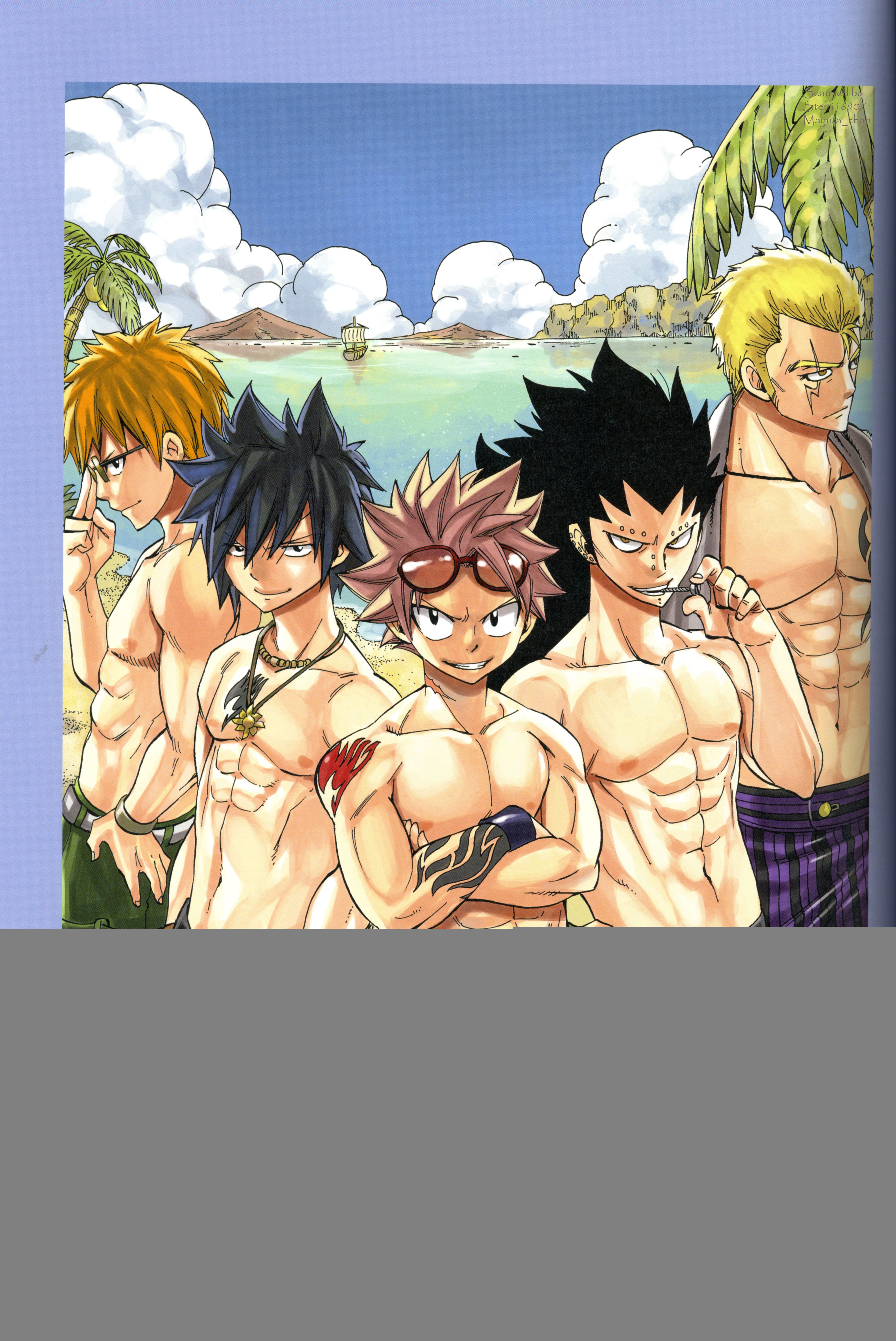 Personaggi Fairy Tail spiaggia, 4623x6919 Verticale, Xiaomi