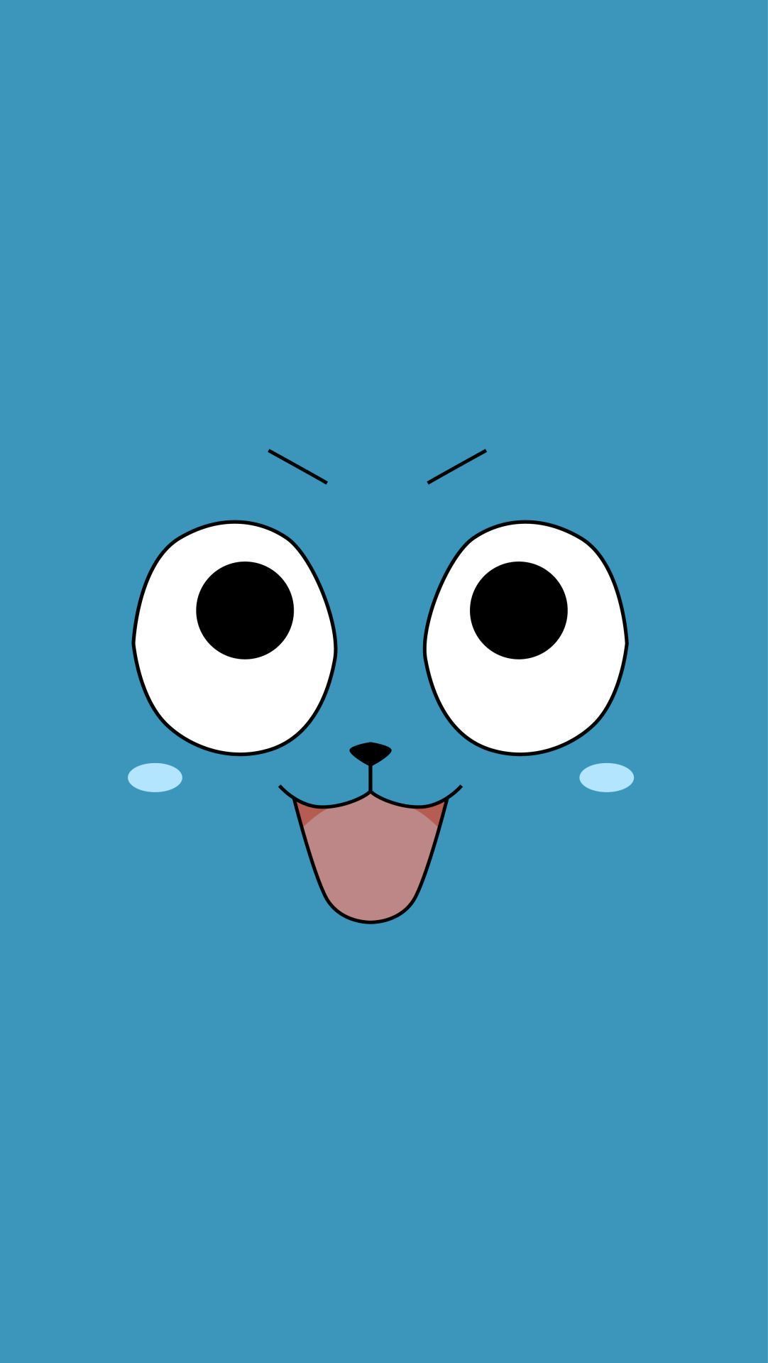 Happy Fairy Tail faccia blu, 1082x1920 Full HD Verticale, Samsung Galaxy