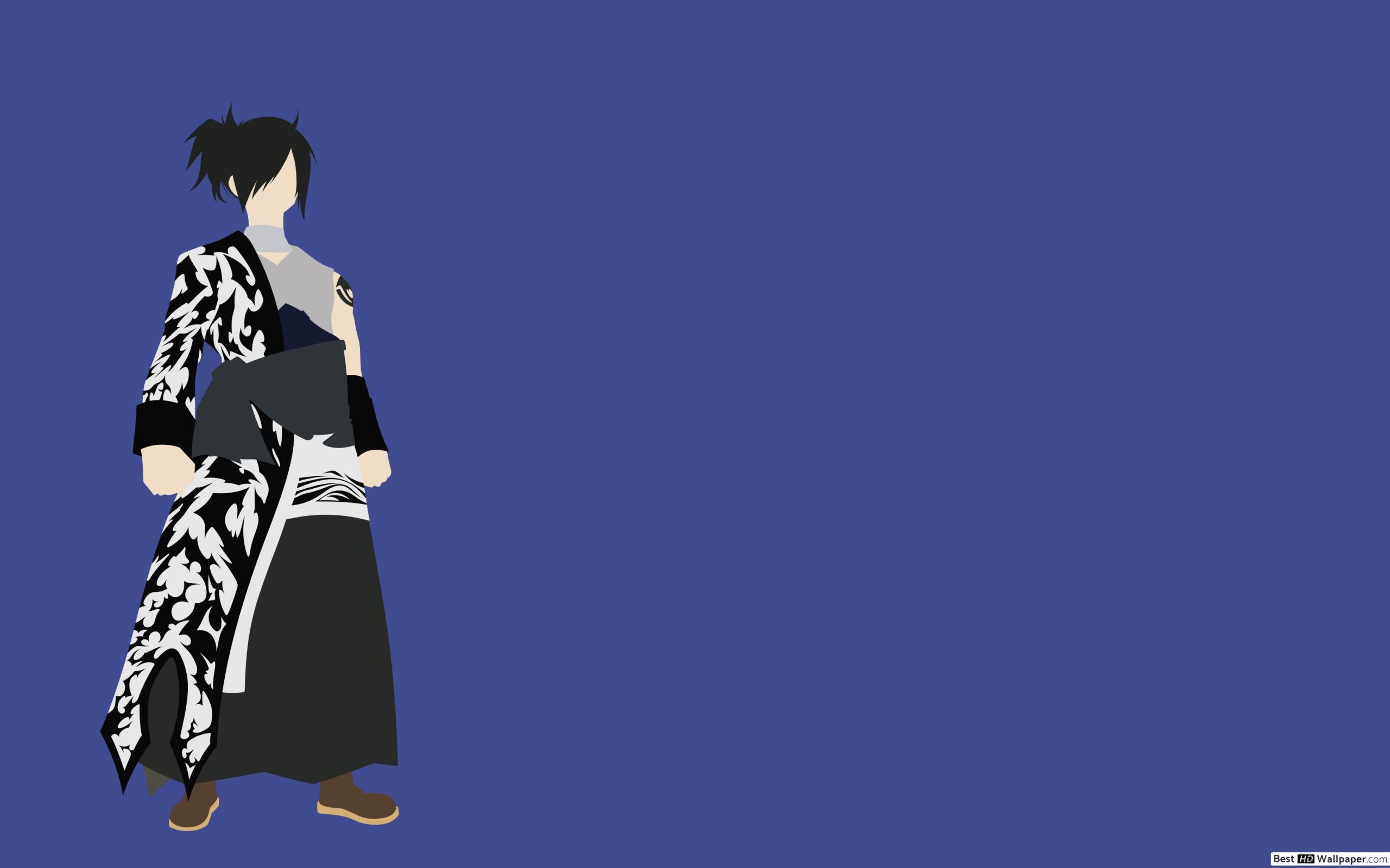 Personaggio anime silhouette blu, 2560x1600 WQXGA, PC