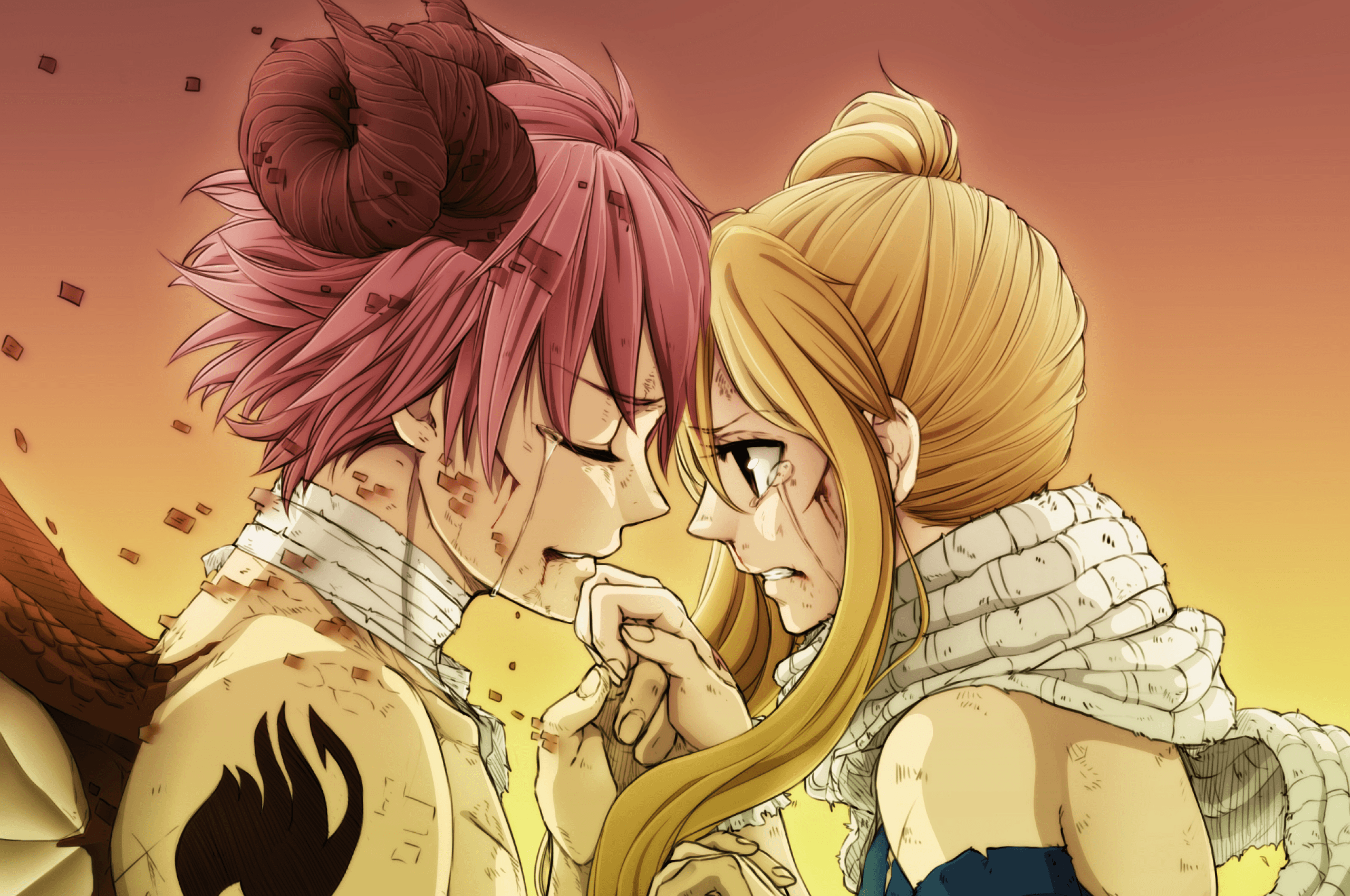 Natsu e Lucy, Fairy Tail, 2560x1700 2K+, Laptop