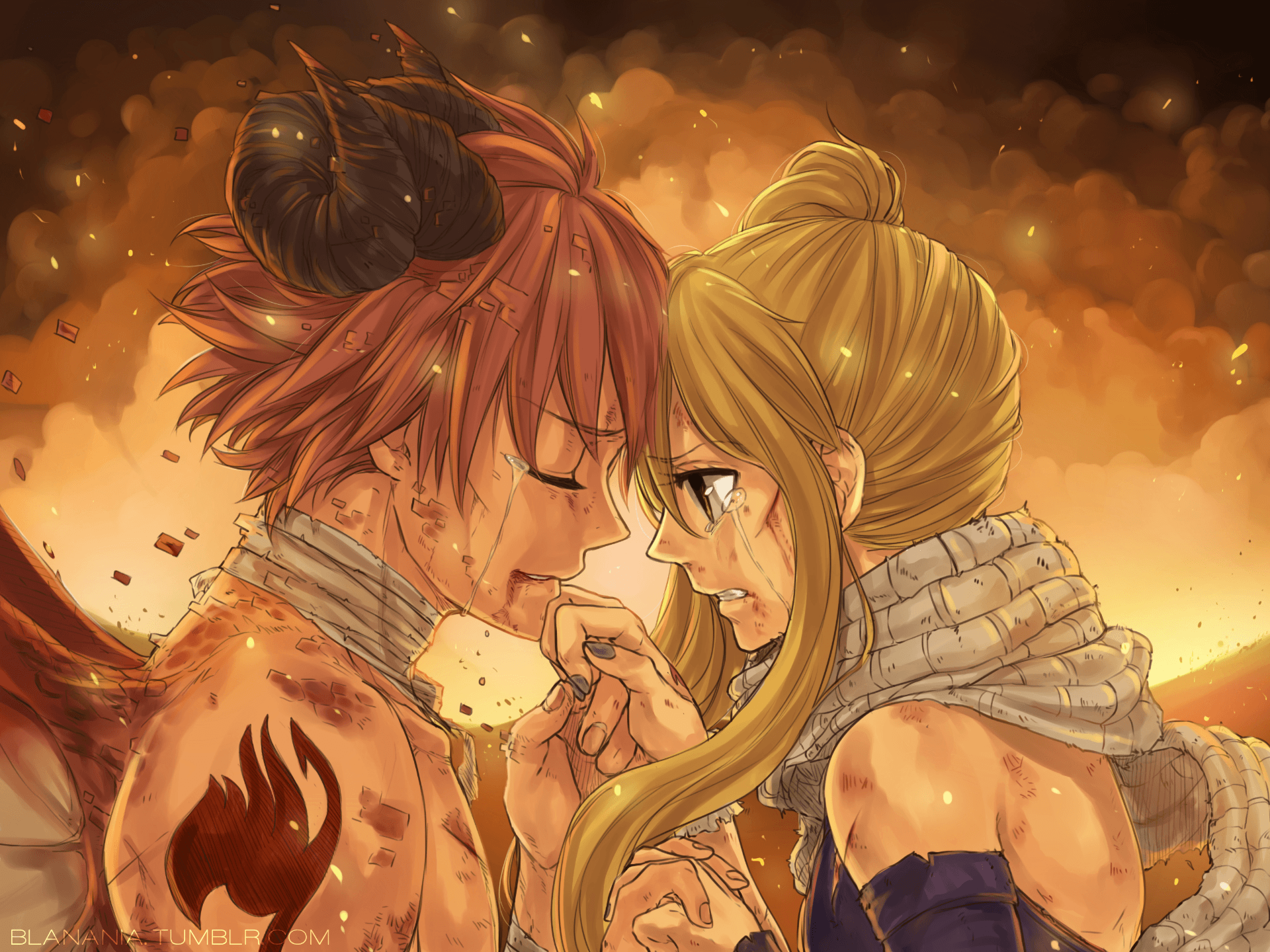 Natsu e Lucy, Fairy Tail, 1920x1440 Full HD+ WUXGA, iMac