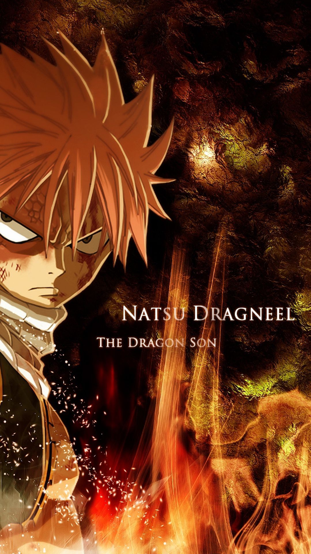 Natsu Dragneel Fairy Tail fuoco, 1080x1920 Verticale, Samsung Galaxy