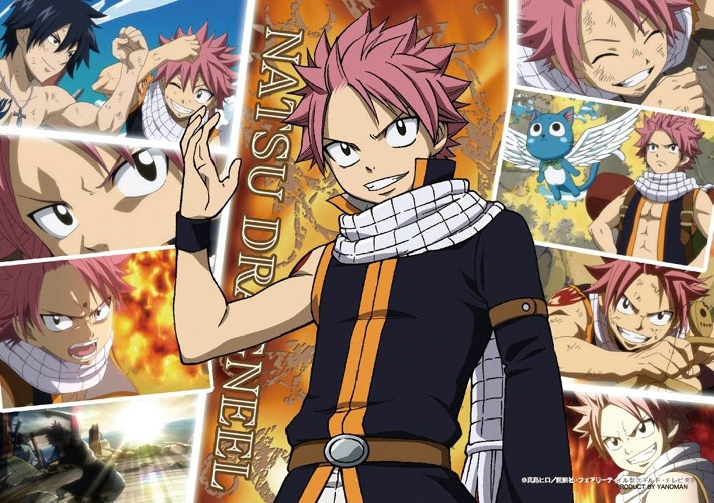 Natsu Fairy Tail sfondo rosso, 1920x1080 1080p, Desktop