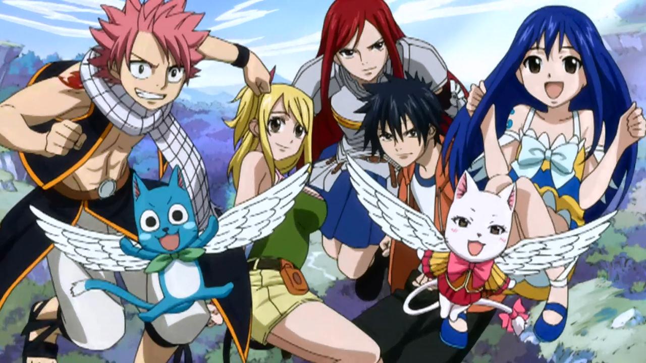 Personaggi Fairy Tail gruppo, 1280x720 HD, Desktop