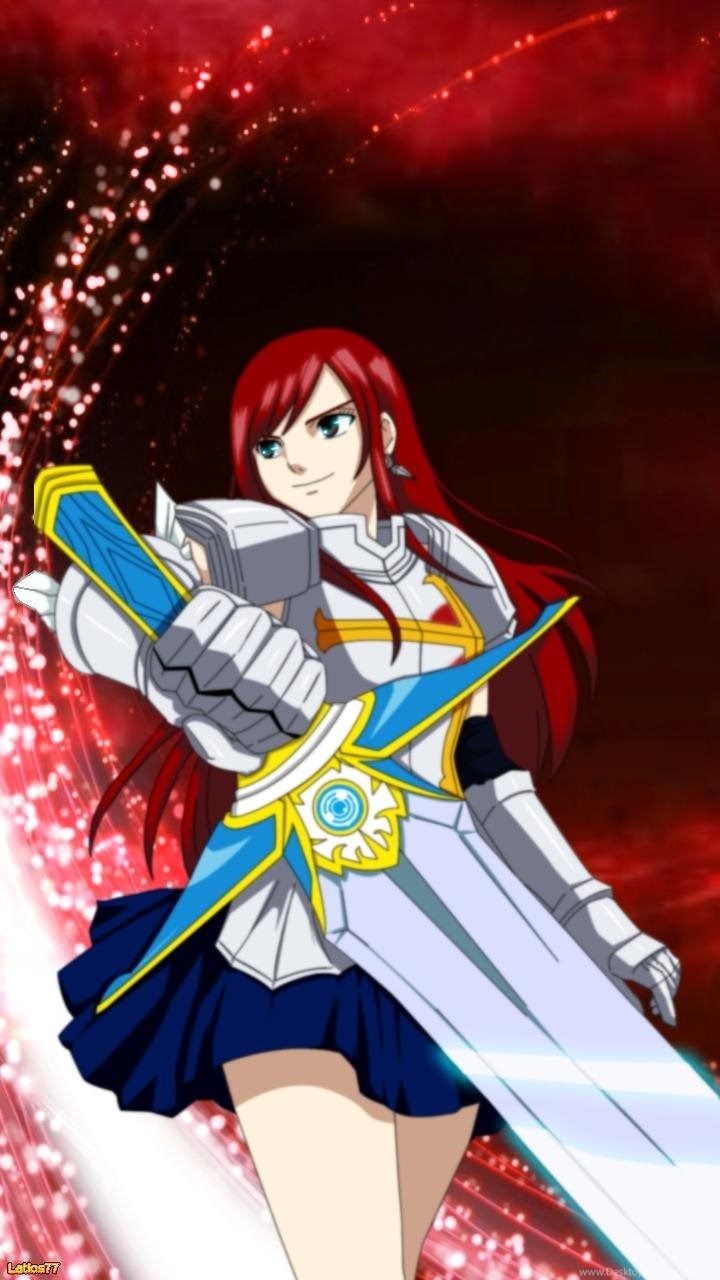 Erza Scarlet, Fairy Tail, 720x1280 Full HD Verticale, Samsung Galaxy