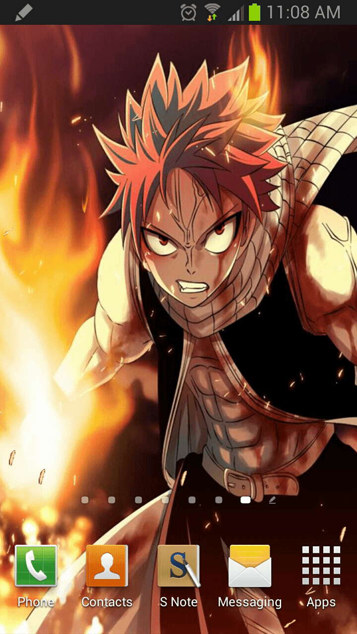 Natsu Fairy Tail fiamme, 720x1280 Full HD Verticale, Smartphone