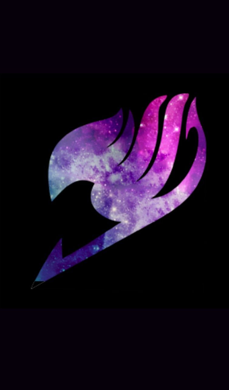 Logo Fairy Tail galassia viola, 754x1280 Verticale, Telefono
