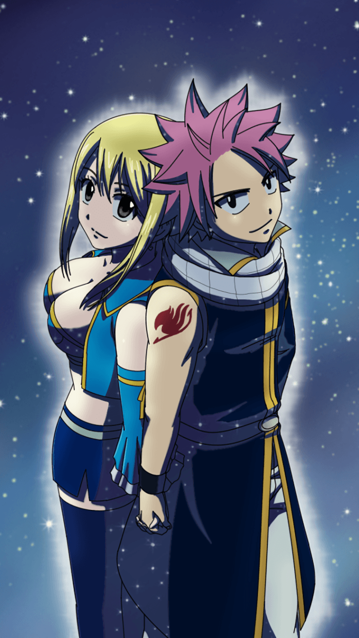 Natsu e Lucy Fairy Tail, Dragon Slayer, 720x1280 Full HD Verticale, iPhone