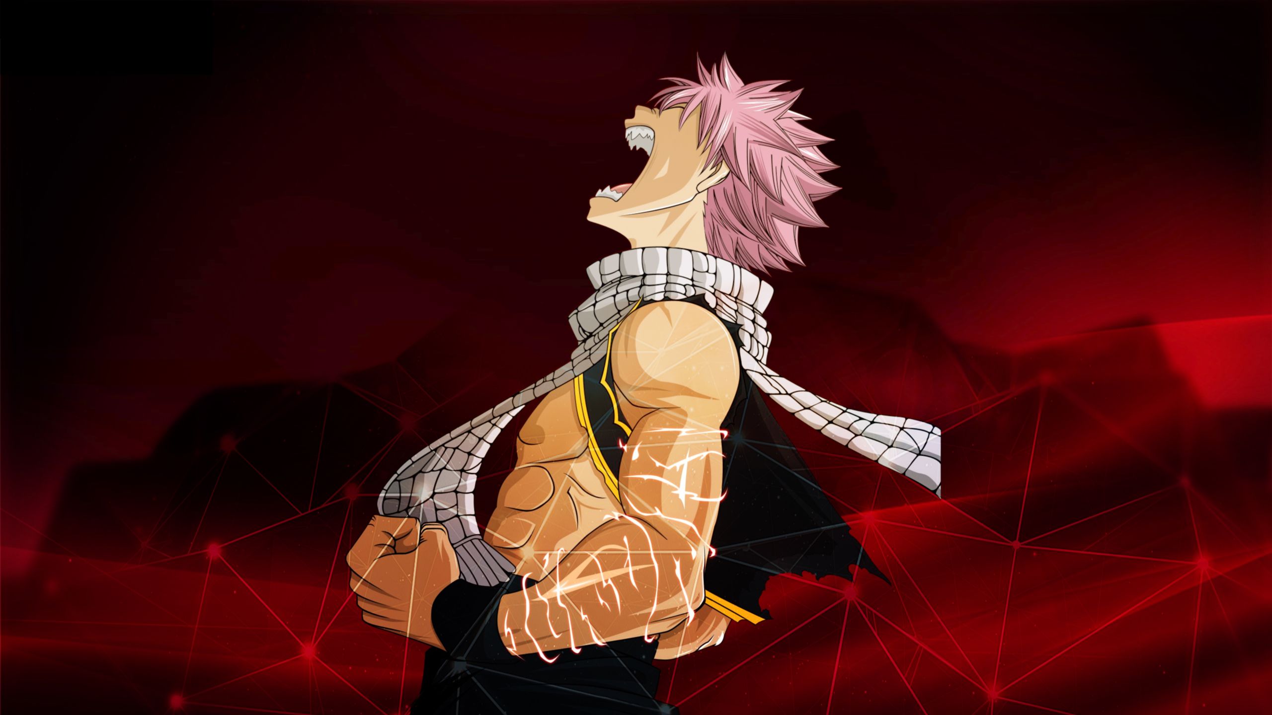Natsu Dragneel Fairy Tail, 2560x1440 QHD, Monitor Gaming