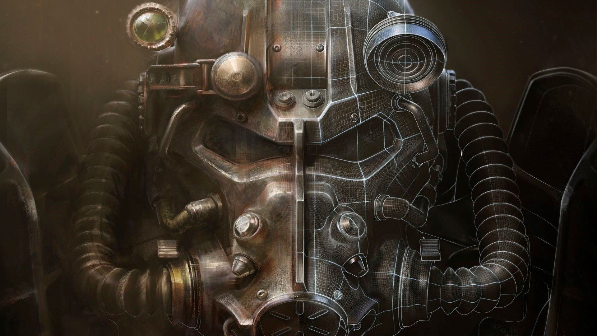 Casco Power Armor Fallout, T-51, 1920x1080 Full HD 1080p, Laptop