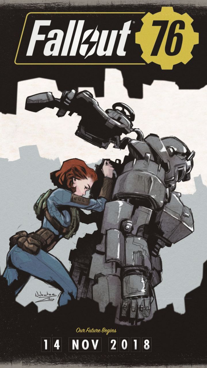 Fallout 76 poster Vault Dweller, 720x1280 Full HD Verticale, iPhone