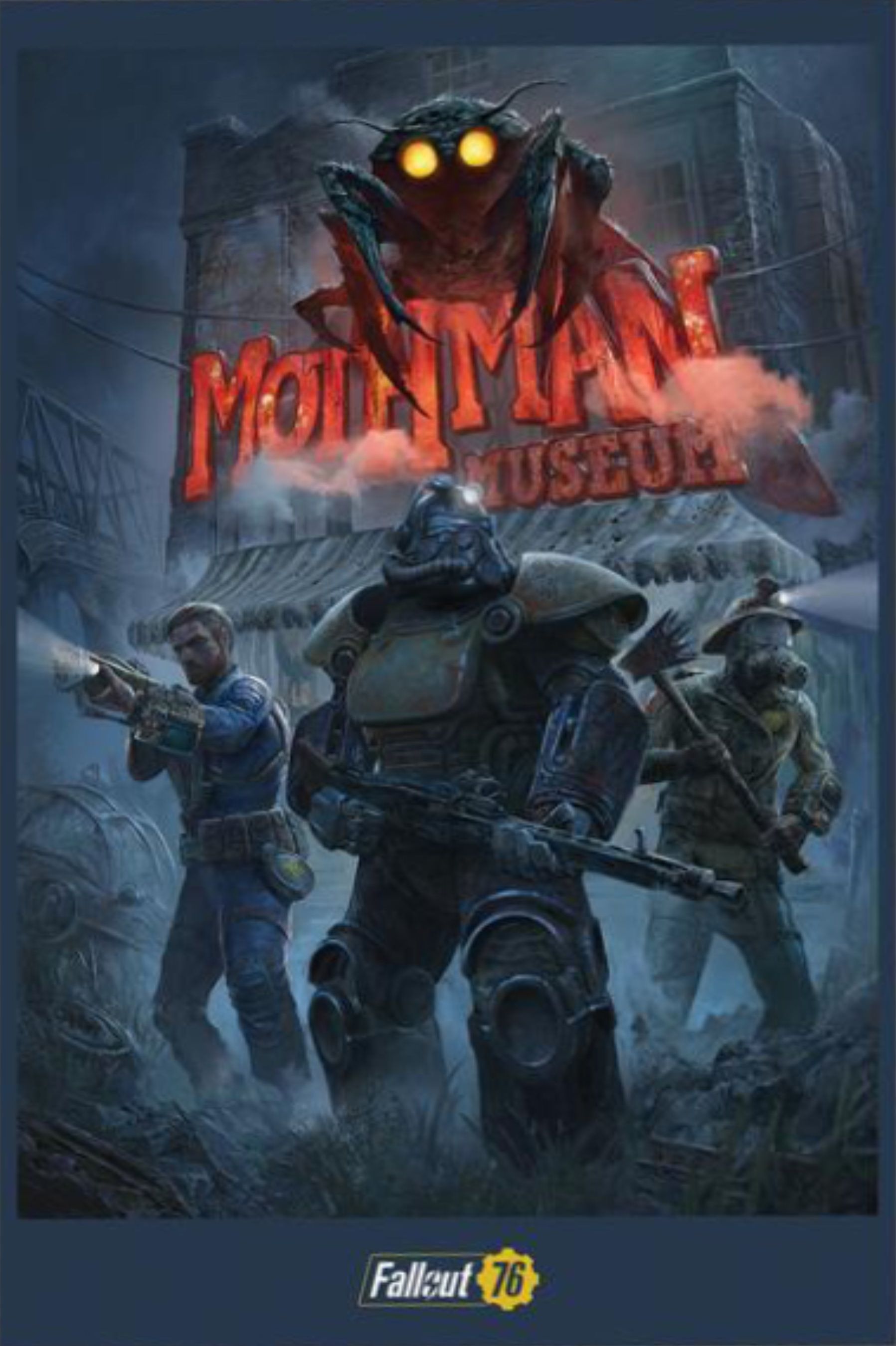 Poster Fallout 76 Mothman Museum, 1797x2700 Verticale, Mobile