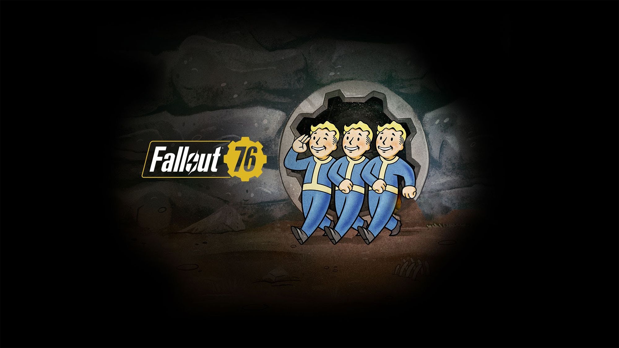 Logo Fallout 76 con Vault Boy, 2000x1125 Hi-Res, Desktop