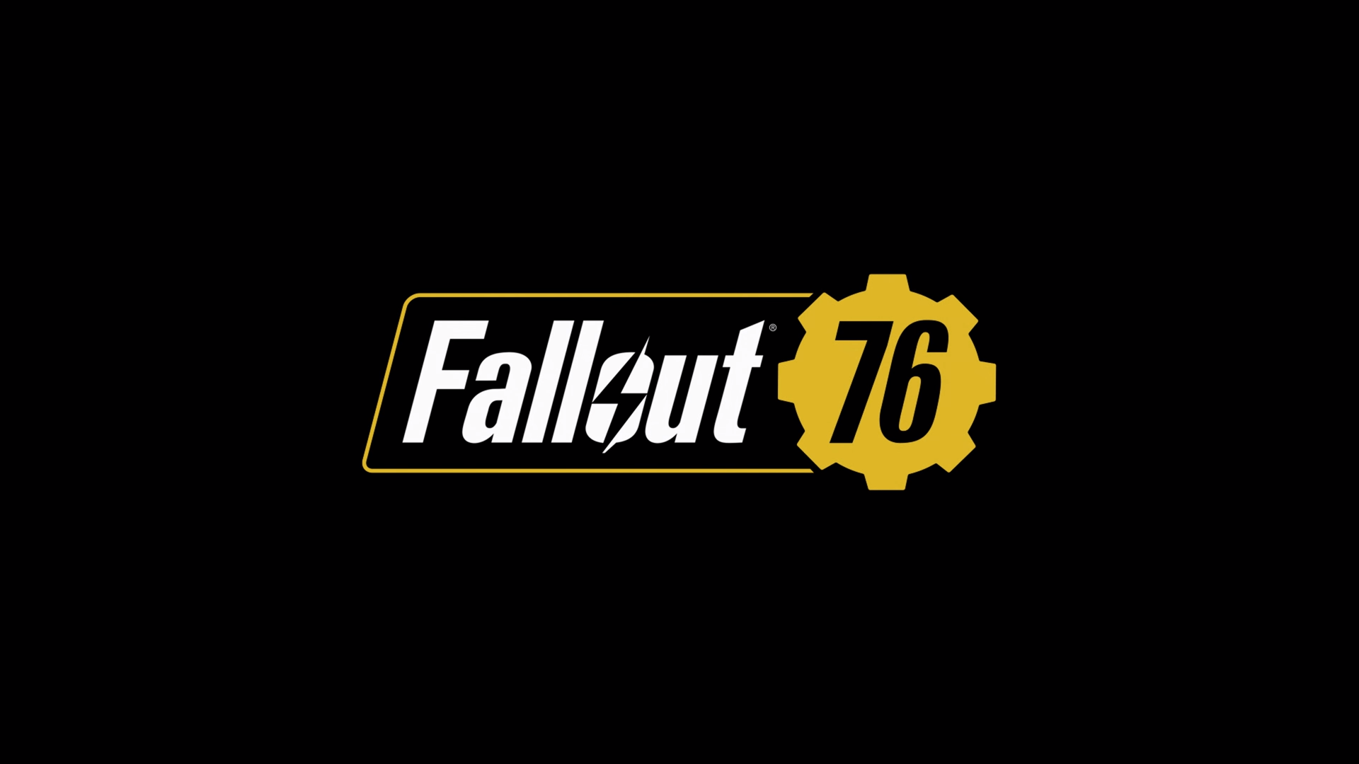 Logo Fallout 76 giallo, 1920x1080 1080p, Laptop