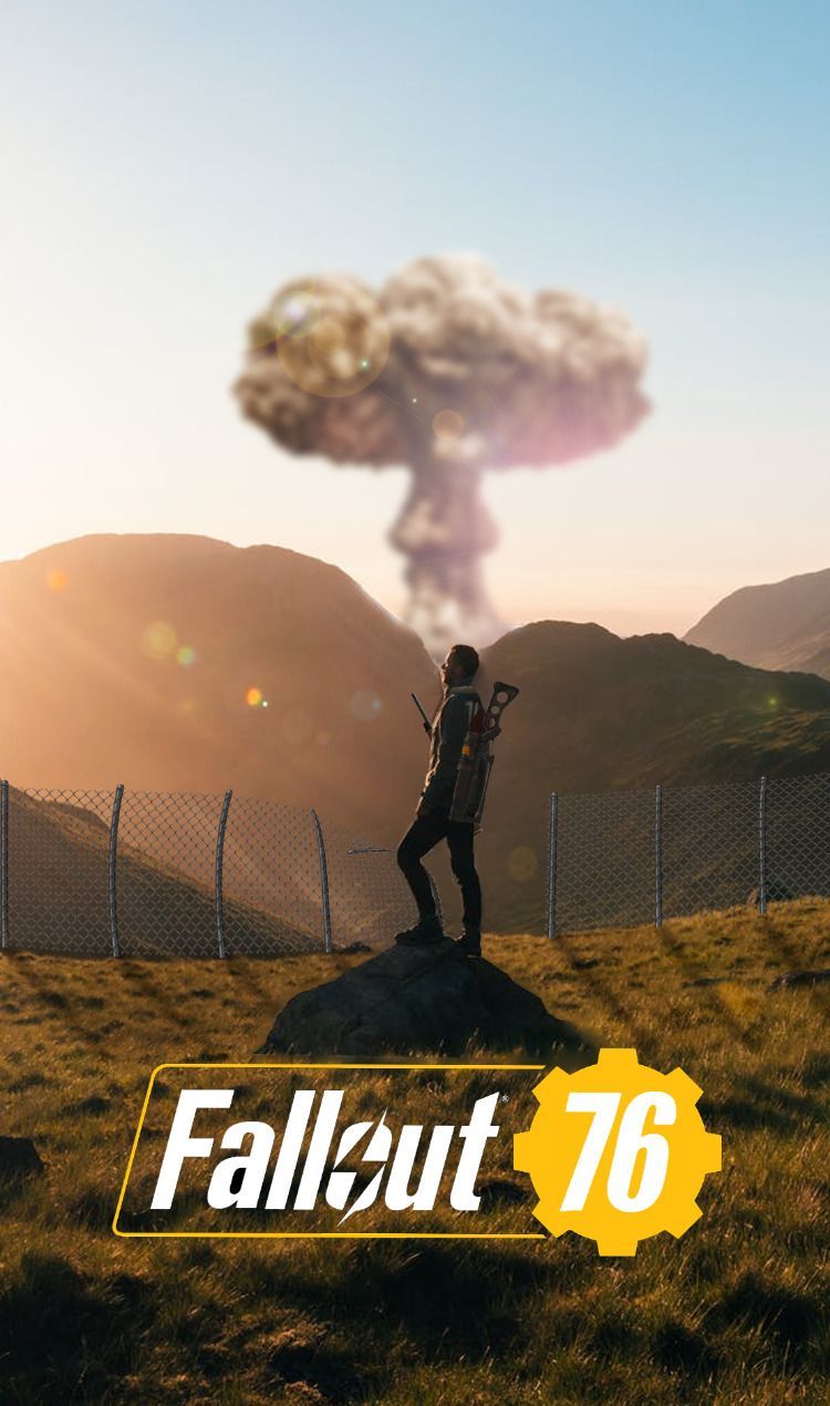 Fallout 76 esplosione nucleare paesaggio, 750x1270 Verticale, Mobile