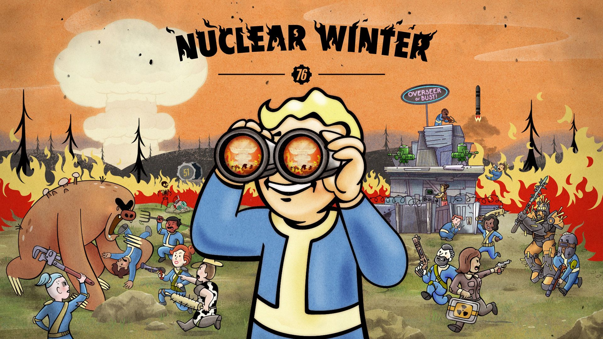 Fallout 76 Nuclear Winter Vault Boy, 1920x1080 Full HD 1080p, Desktop