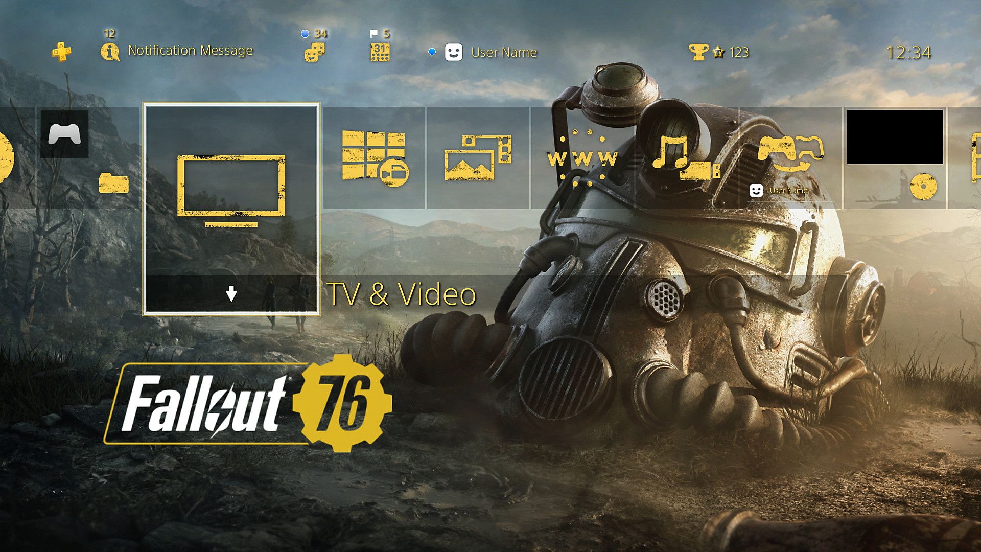 Fallout 76 armatura potenziata gialla, 1920x1080 Full HD, Desktop