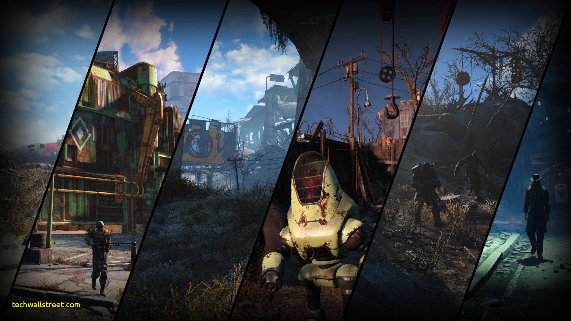 Fallout 76 collage post-apocalittico, 1920x1080 Full HD, PC