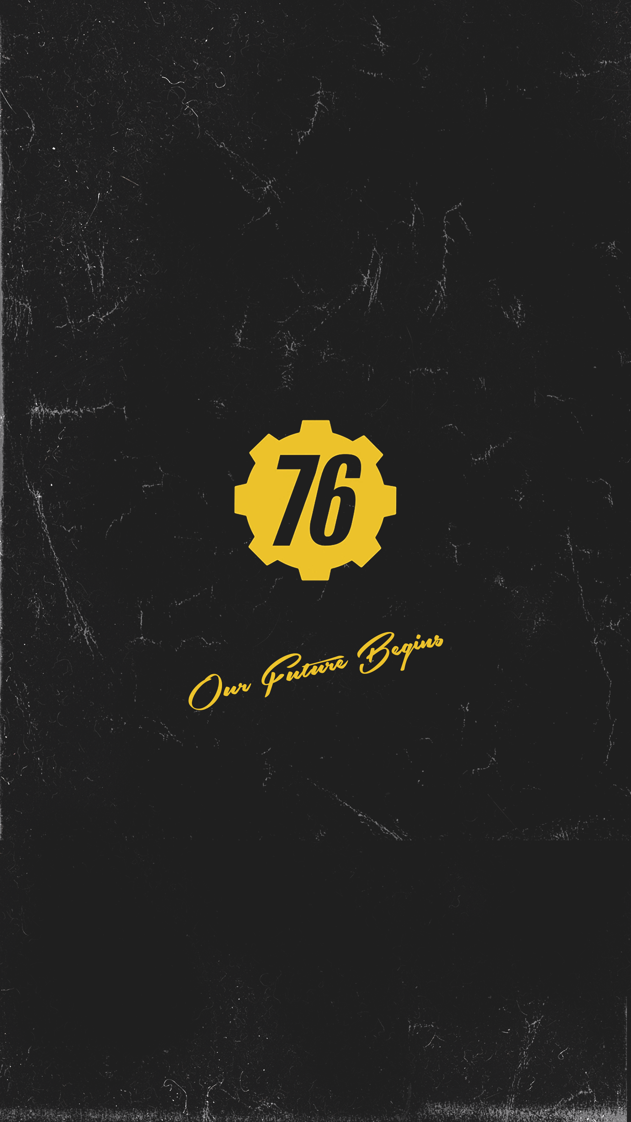 Logo Fallout 76 giallo, 2160x3840 Verticale, Xiaomi