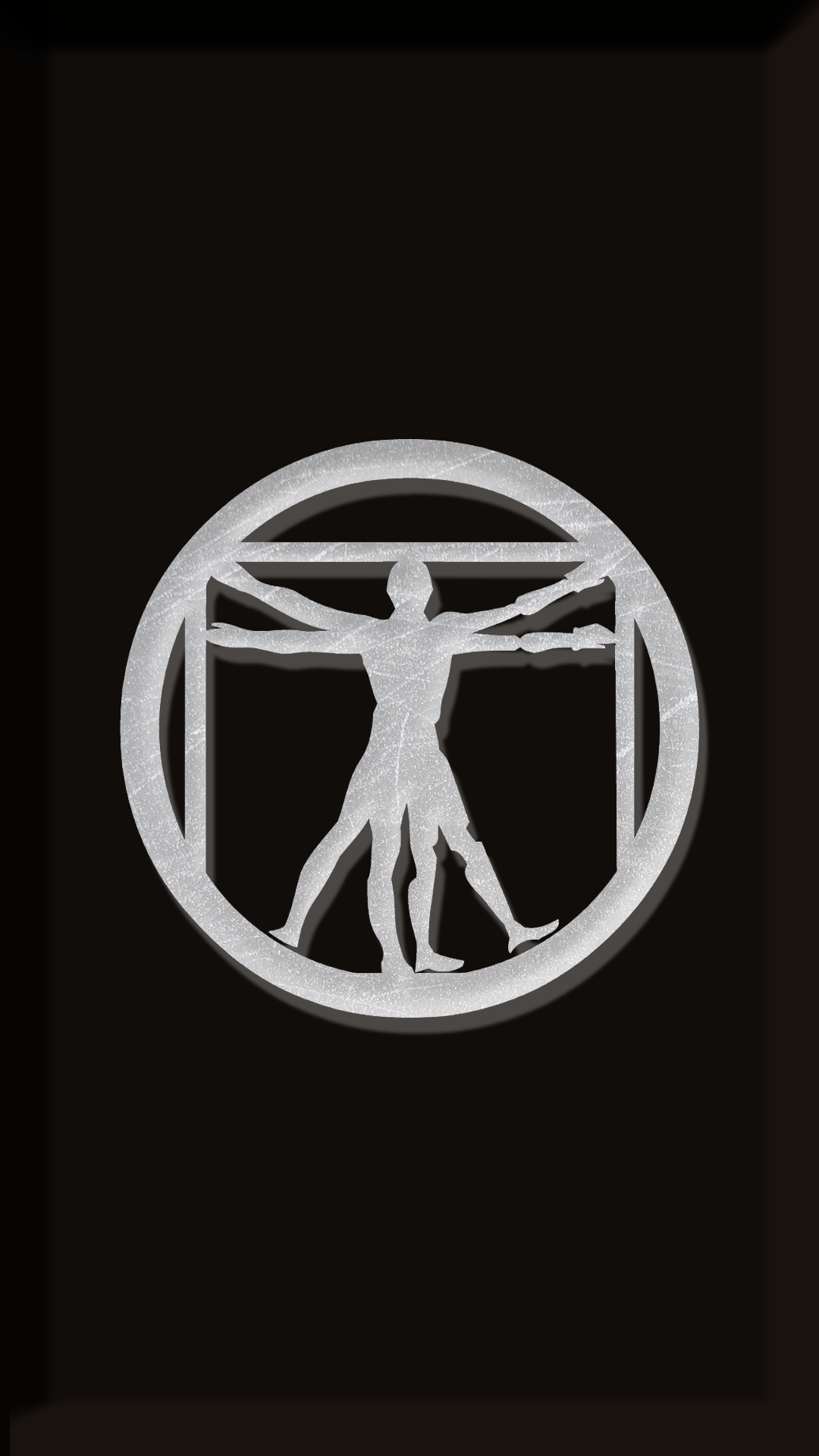 Logo Fallout uomo vitruviano, 1080x1920 Full HD Verticale, iPhone