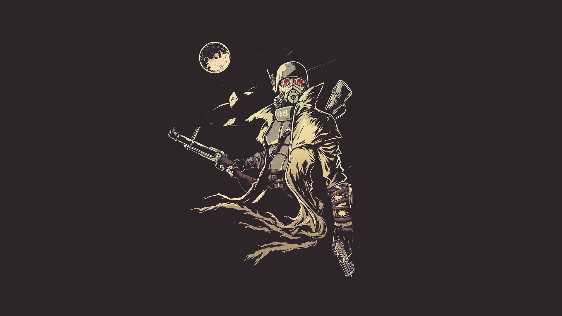 Ranger Fallout con arma, post-apocalittico, 1920x1080 1080p, Desktop