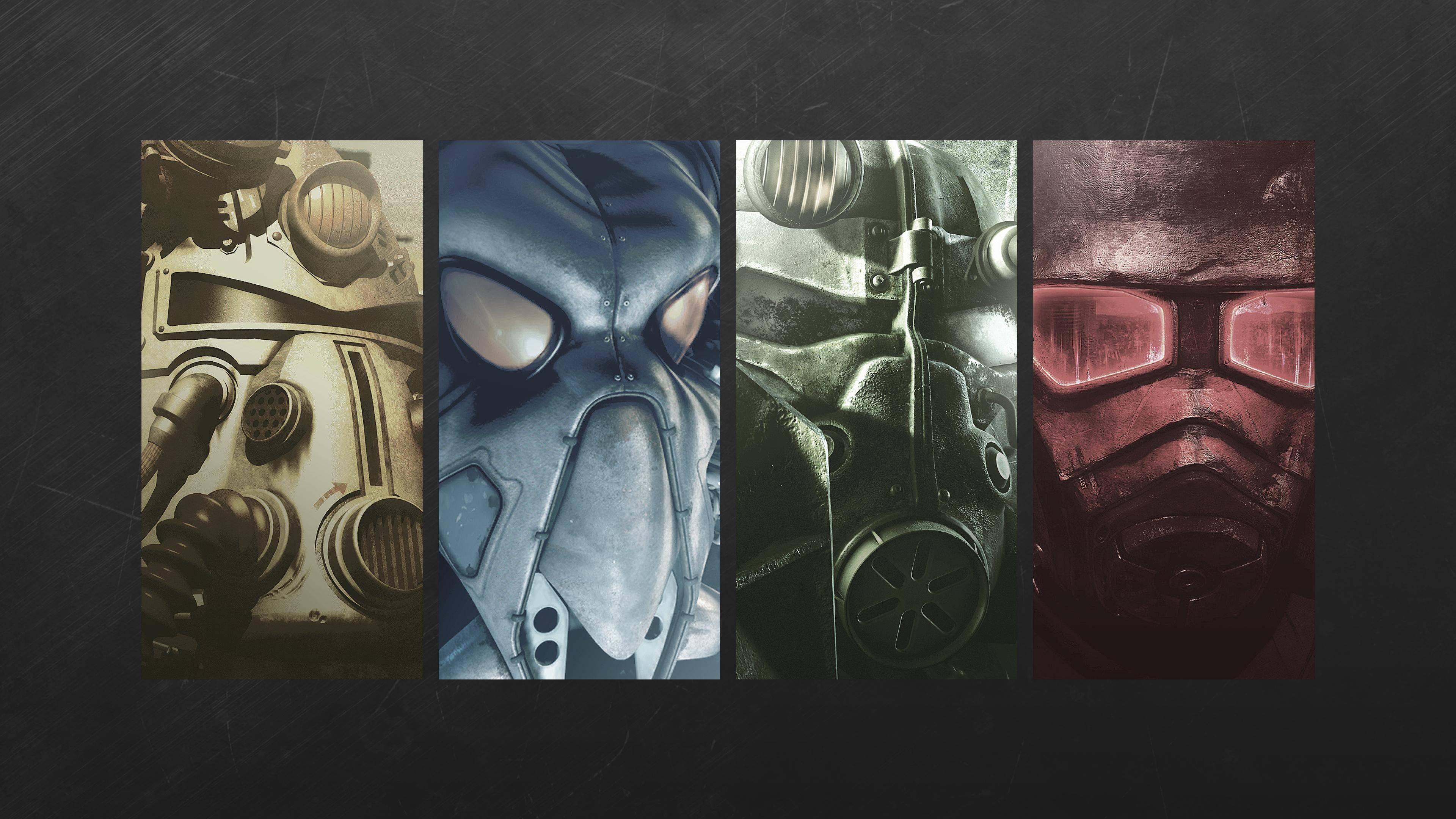 Maschere fazioni Fallout, 3840x2160 4K, Desktop 4K
