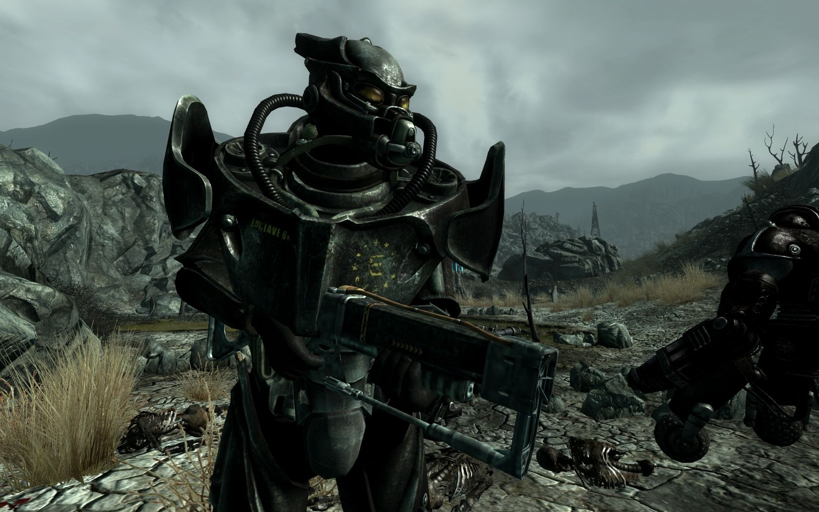 Soldato Enclave power armor Fallout, 1680x1050 900p, Desktop