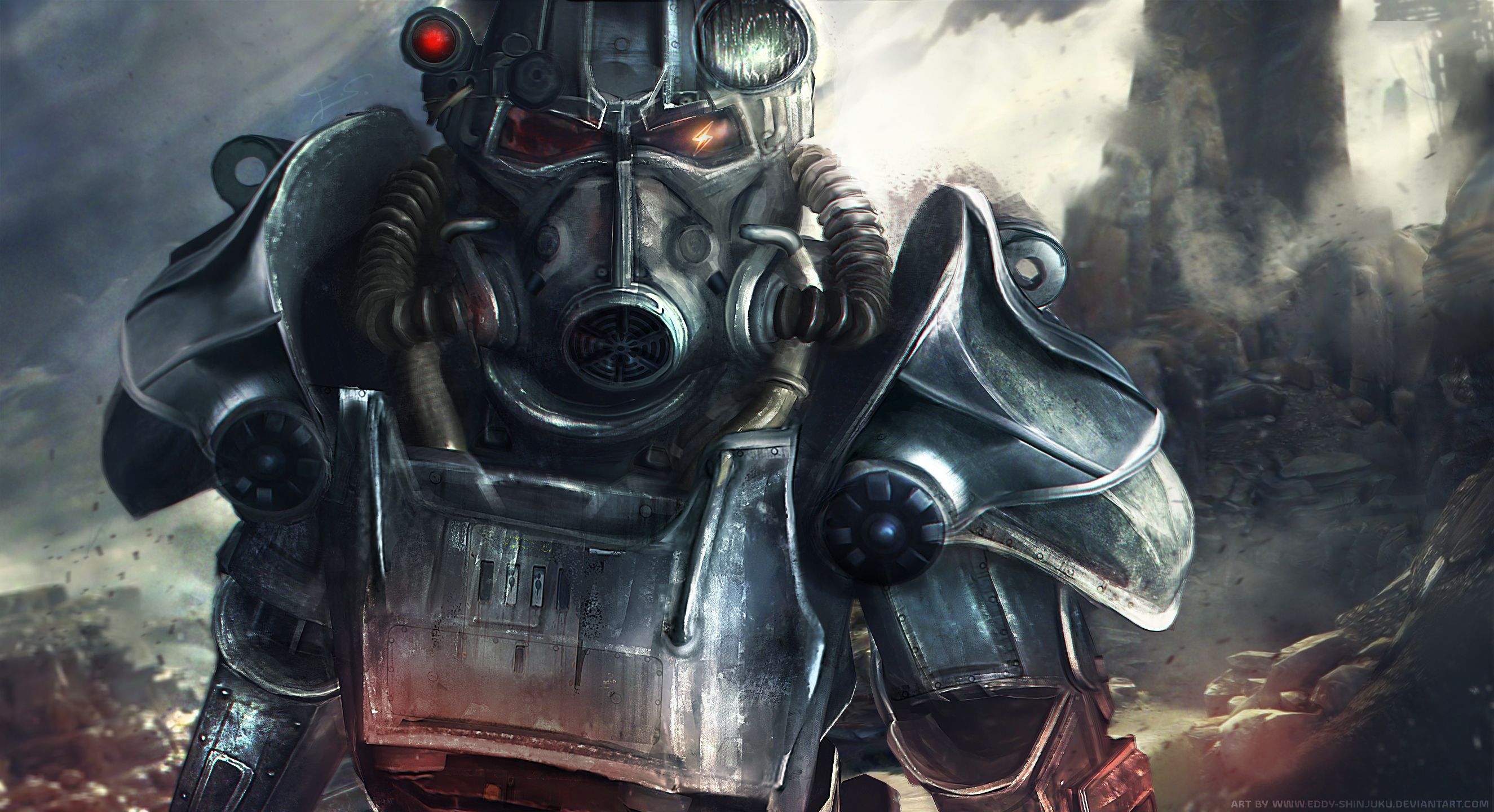 Soldato Enclave Power Armor Fallout, T-51, 2650x1440 2K, Desktop