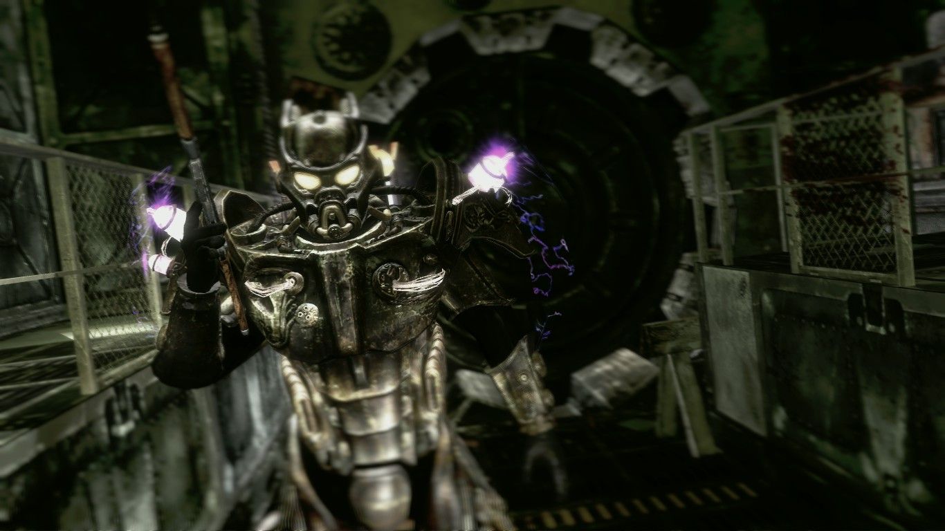 Power armor Enclave Fallout, 1366x768 HD, PC Desktop