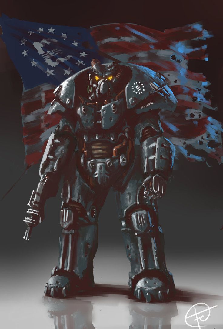 Soldato Enclave con power armor, 736x1085 Verticale, OnePlus