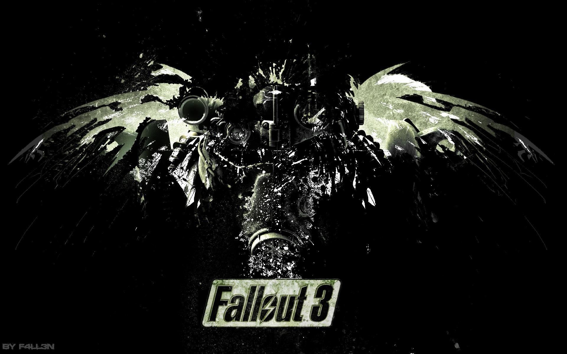 Logo Fallout 3 aquila nera, 1920x1200 WUXGA, PC
