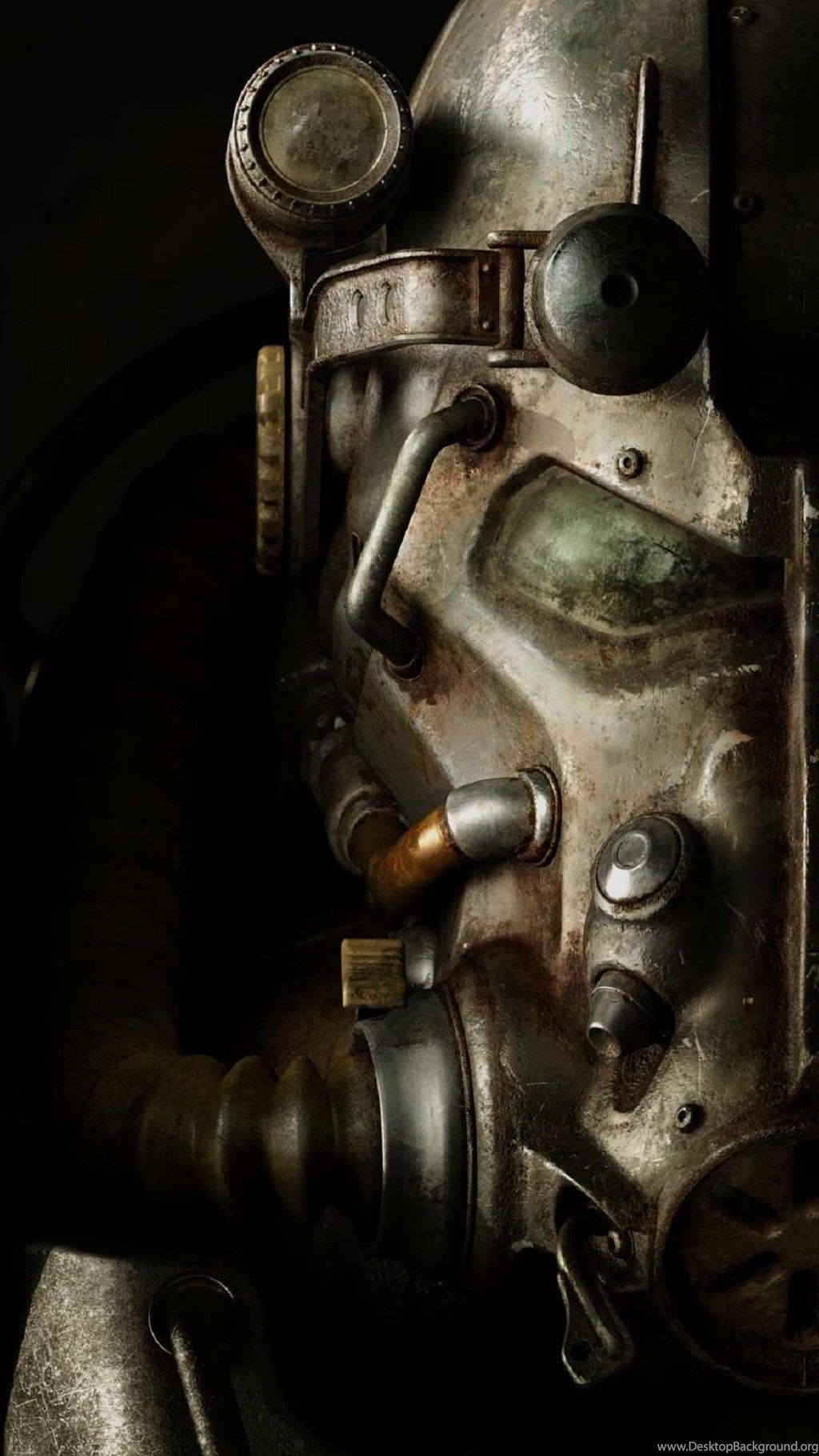 Casco power armor Fallout, 1024x1820 Verticale, Mobile