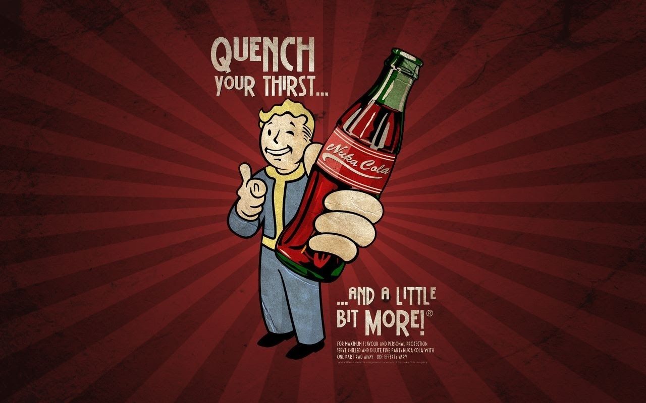 Vault Boy Nuka-Cola Fallout, RPG, 1280x800 HD, Desktop