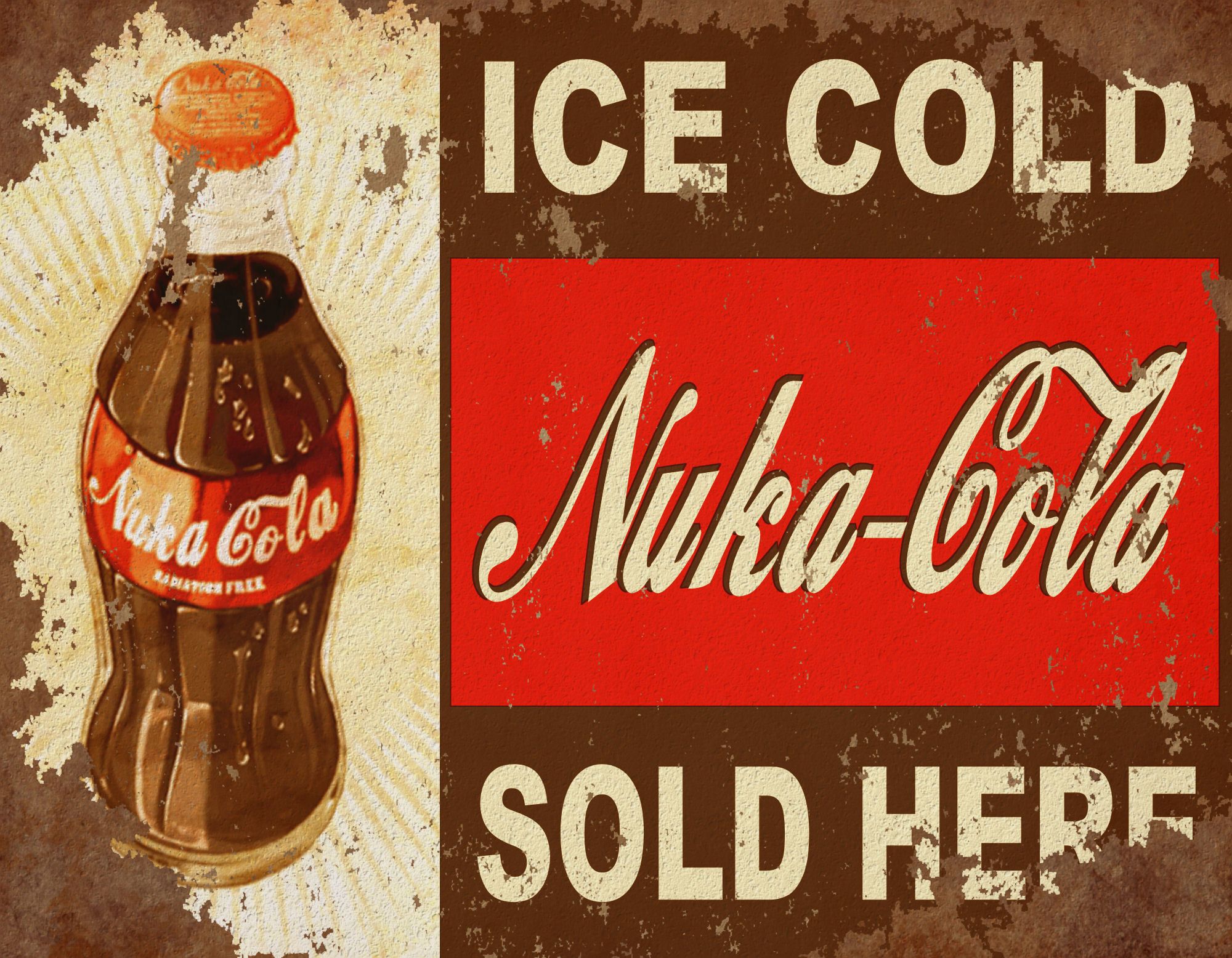 Cartellone vintage Nuka-Cola Fallout, 2000x1556 Hi-Res, Desktop