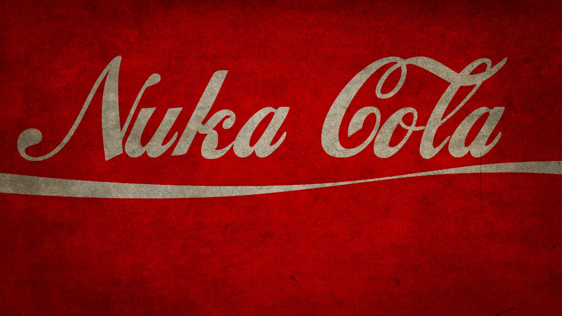 Logo Nuka Cola sfondo rosso, 1920x1080 Full HD, Desktop