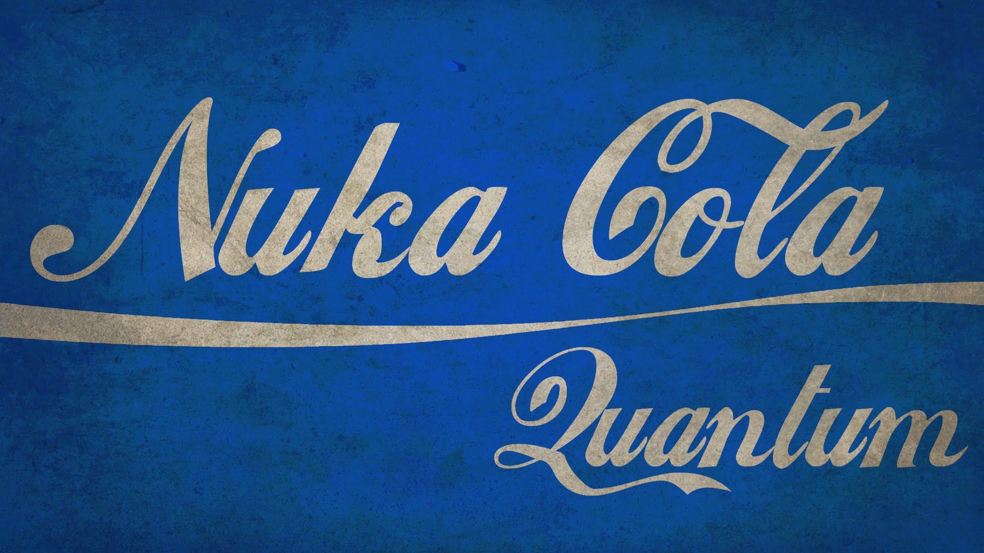 Logo Nuka Cola Quantum blu, 1920x1080 Full HD, PC