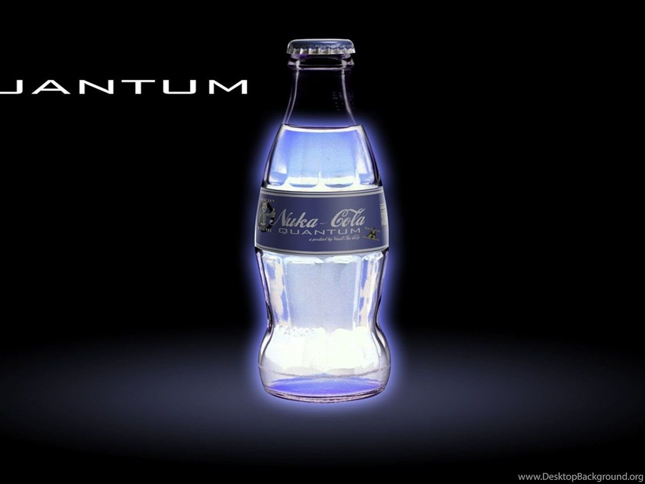 Bottiglia Nuka-Cola Quantum blu, 1280x960 HD, Desktop