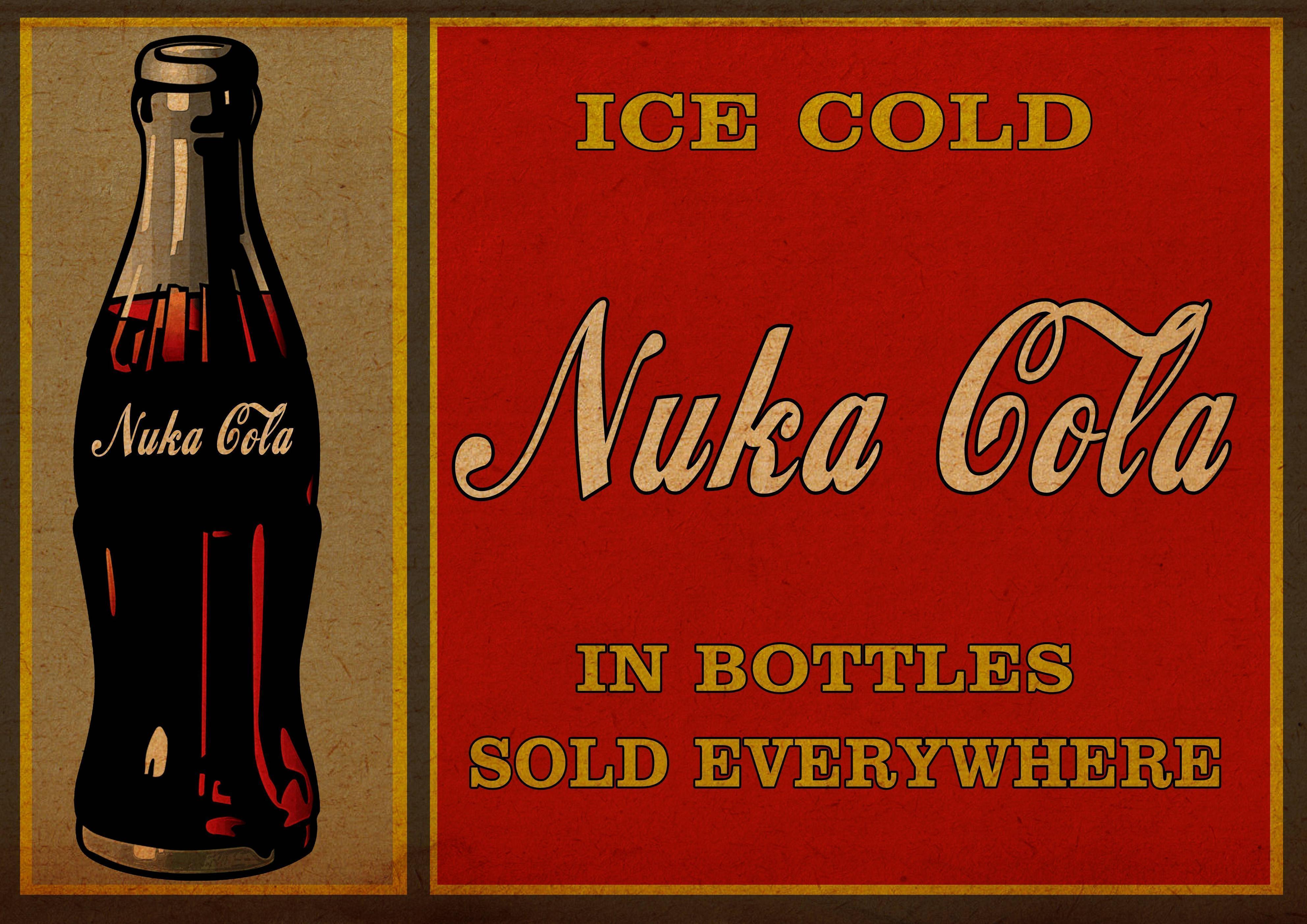 Nuka Cola pubblicità vintage Fallout, 3969x2806 4K, Desktop 4K