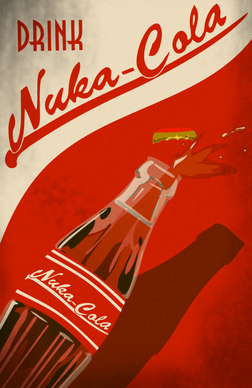 Poster pubblicitario Nuka-Cola Fallout, 833x1280 Full HD Verticale, Realme