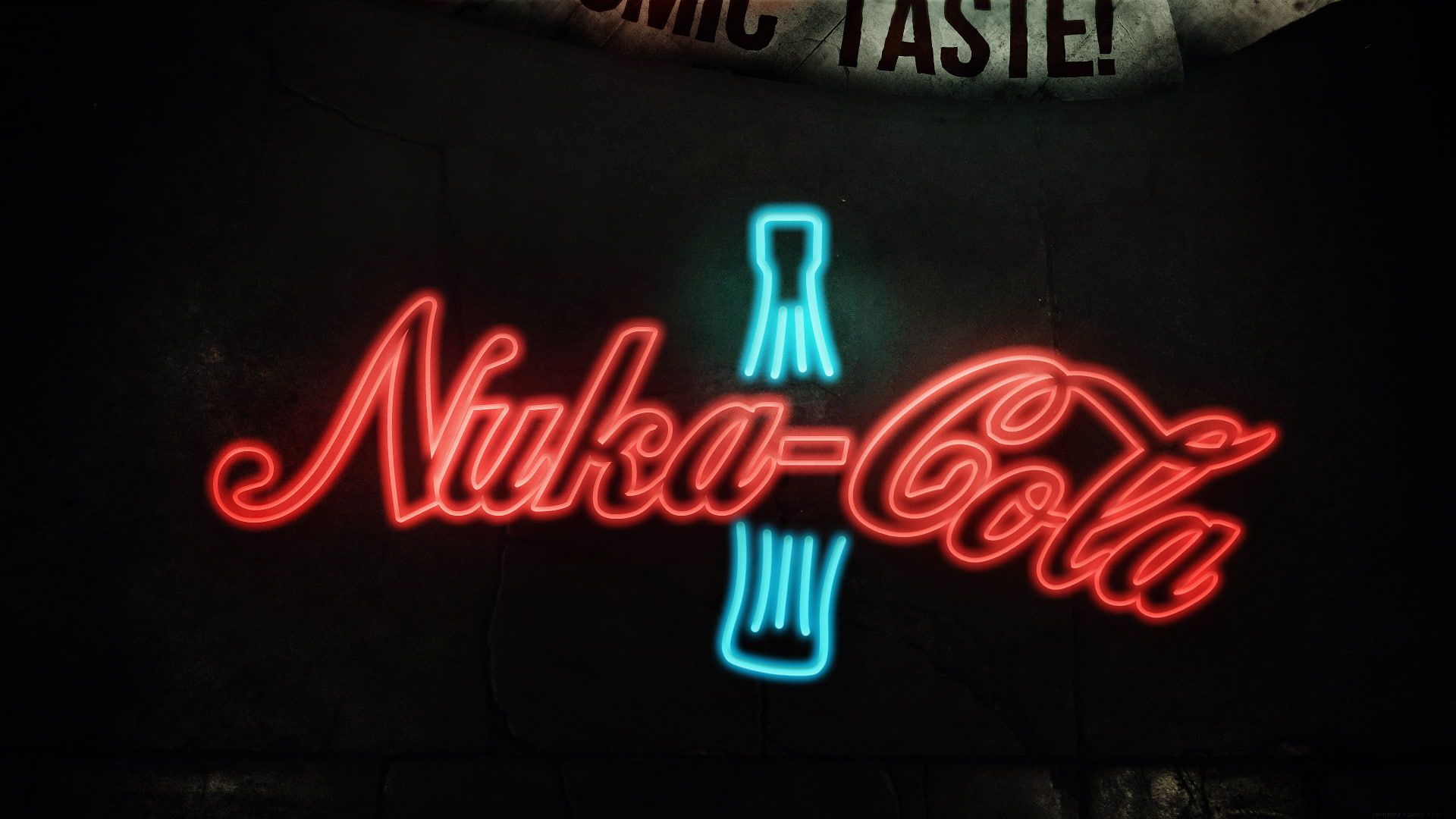 Insegna al neon Nuka-Cola, 1920x1080 Full HD, PC