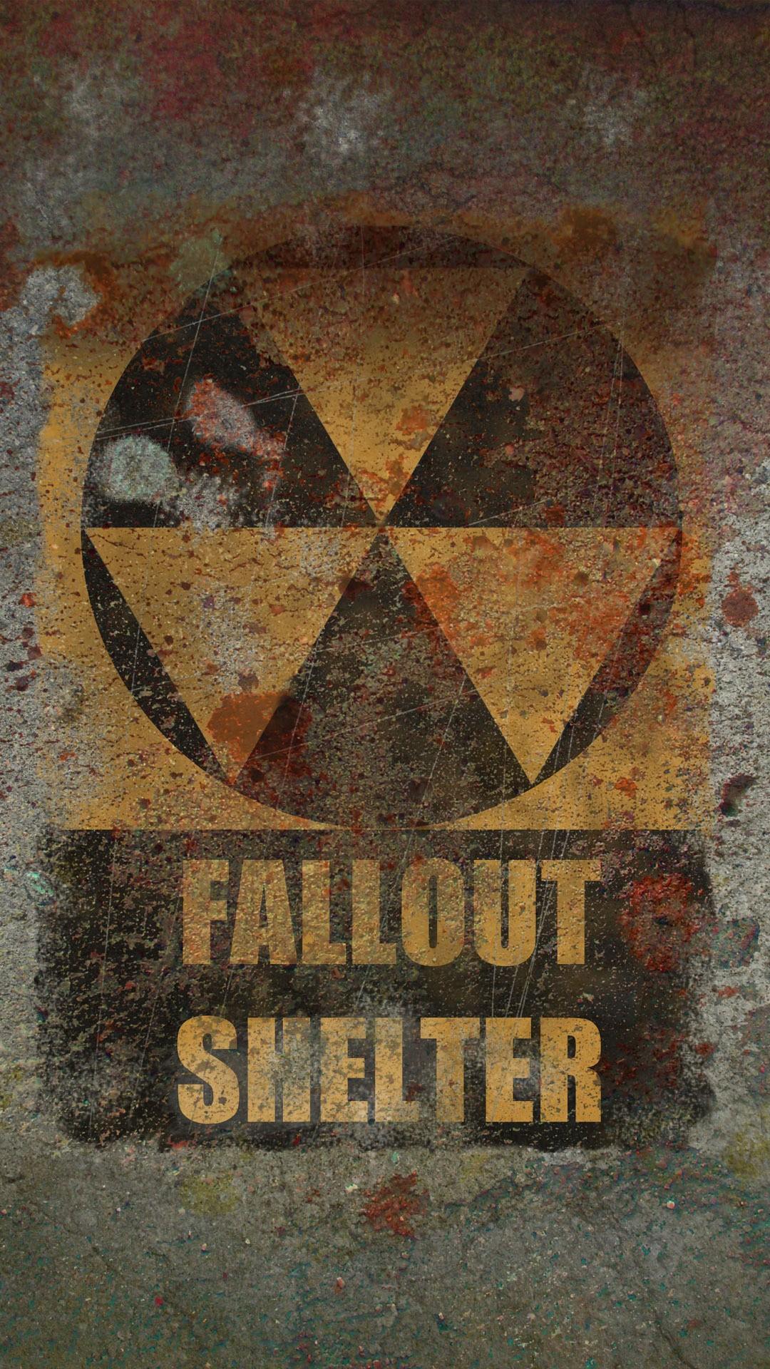 Fallout Shelter simbolo nucleare, 1080x1920 Verticale, Mobile