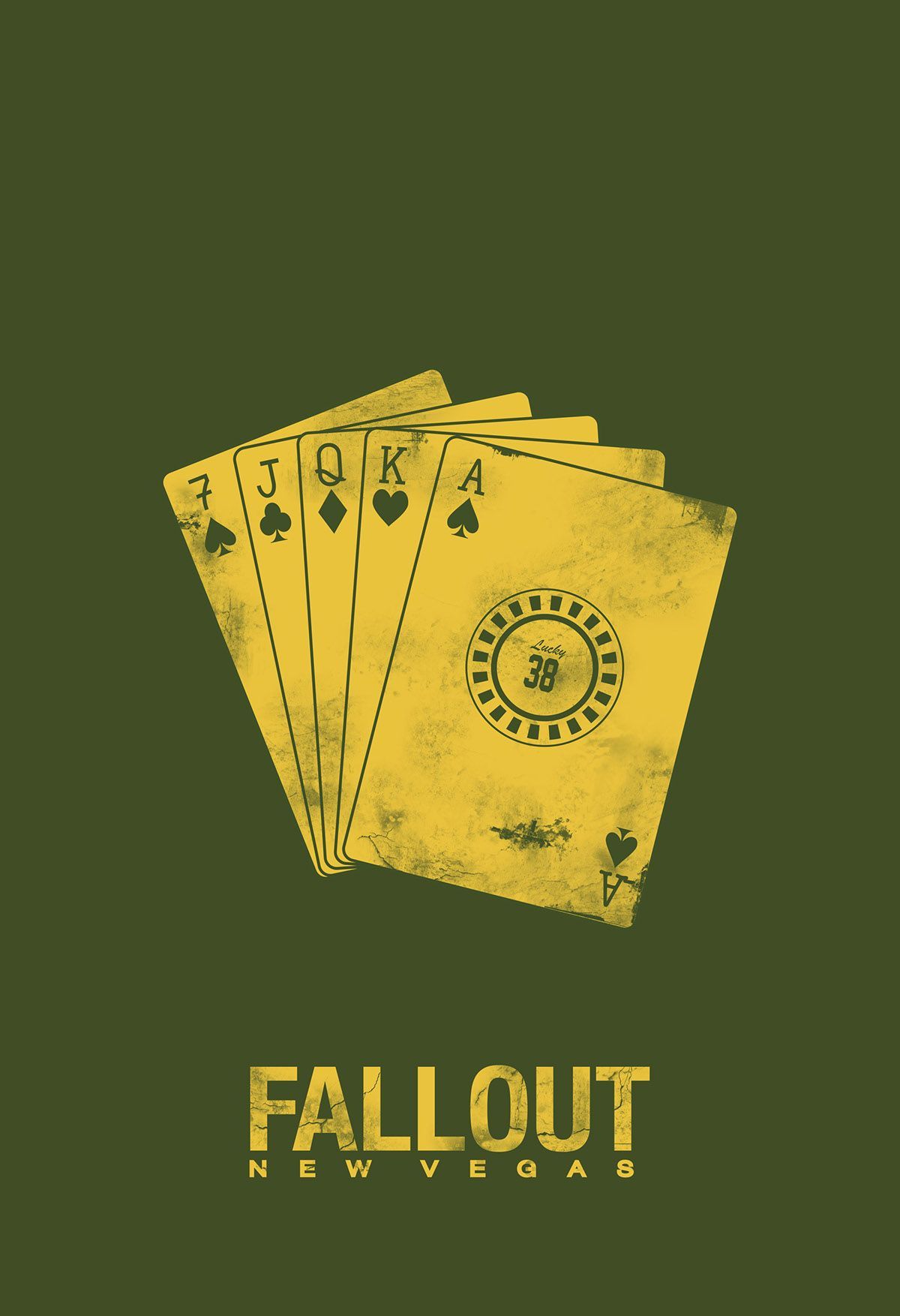 Fallout New Vegas carte da poker, RPG, 1200x1754 Verticale, Mobile