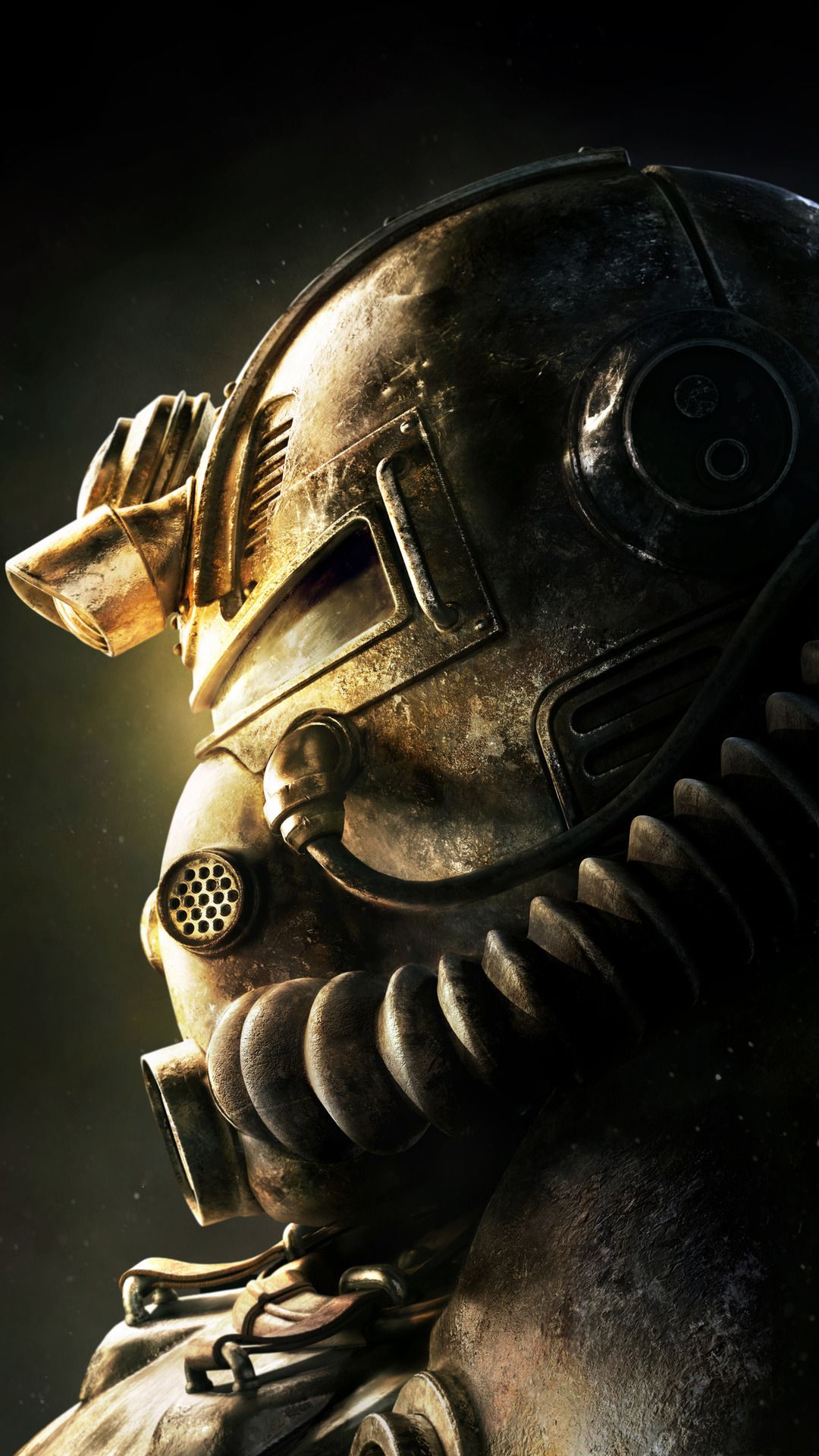 Casco power armor Fallout, 1080x1920 Verticale, Mobile